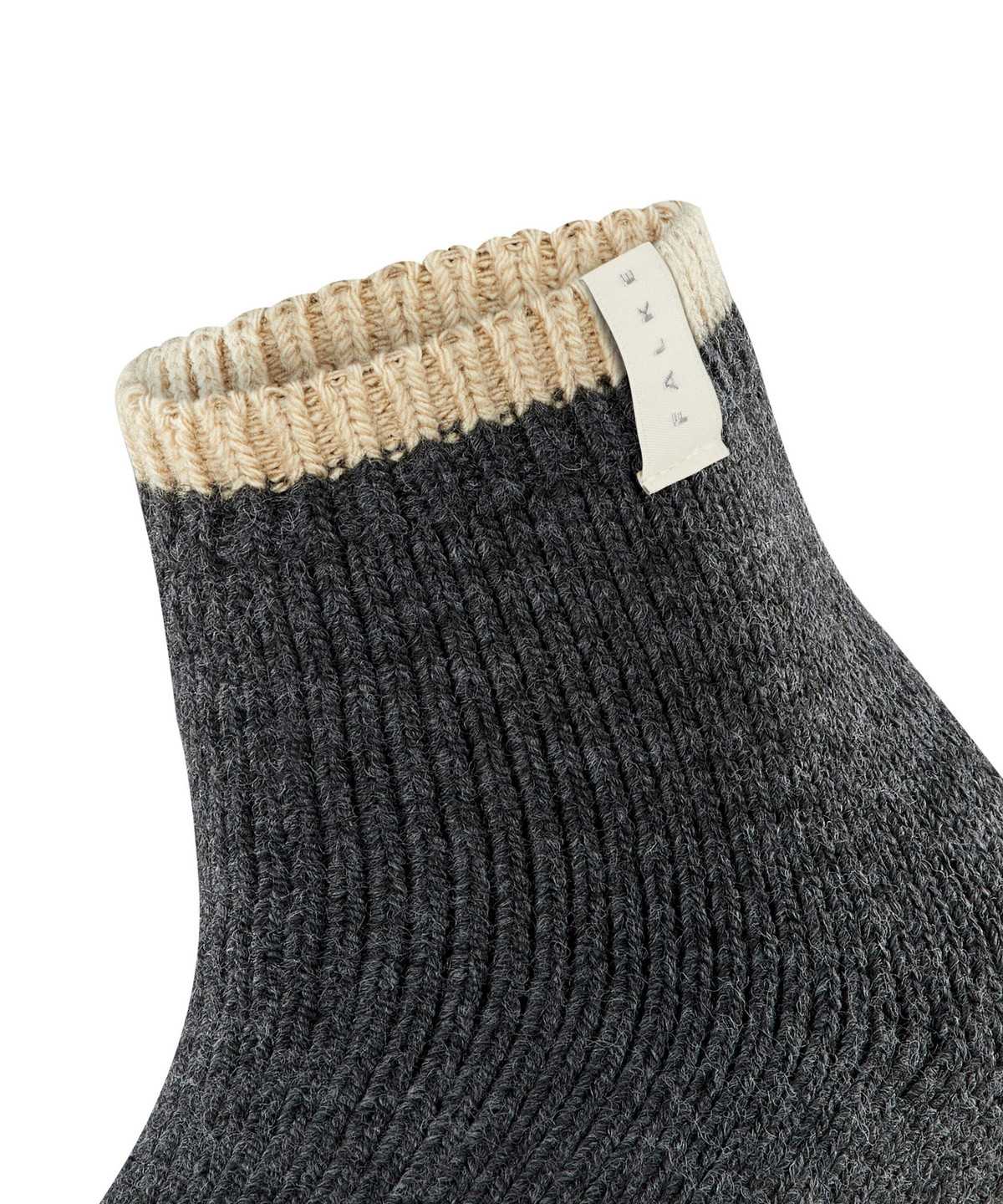 Falke Cosy Plush Short sock Sokken Dames Grijs | TZJ-947321