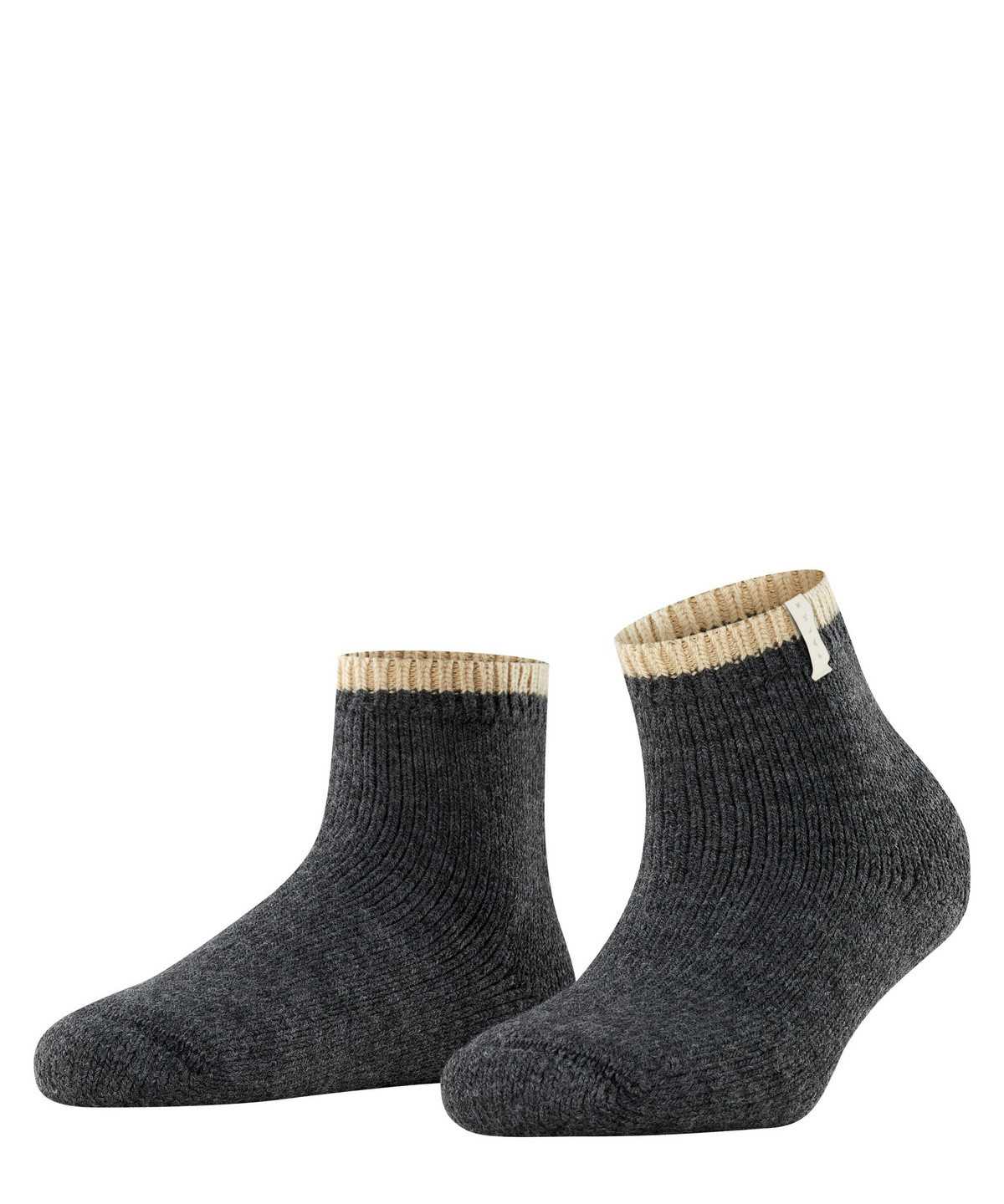 Falke Cosy Plush Short sock Sokken Dames Grijs | TZJ-947321