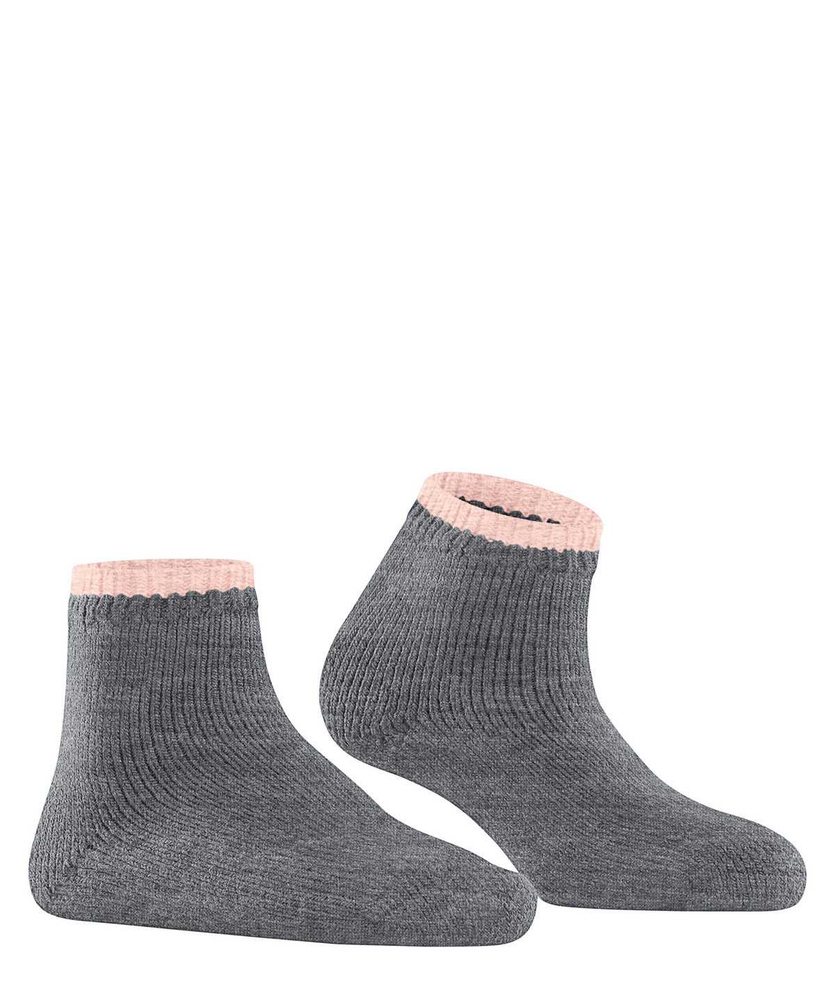 Falke Cosy Plush Short sock Sokken Dames Grijs | JQG-576328