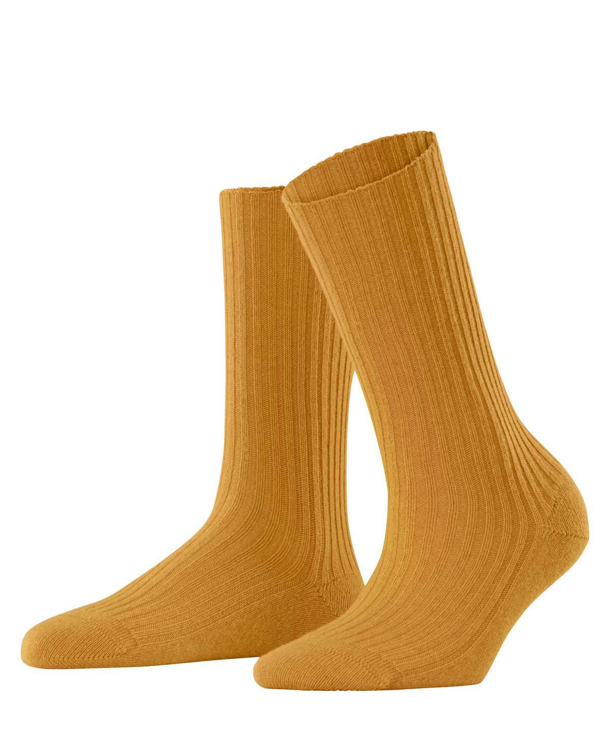 Falke Cosy Wool Boot Socks Sokken Dames Geel | CXB-318092