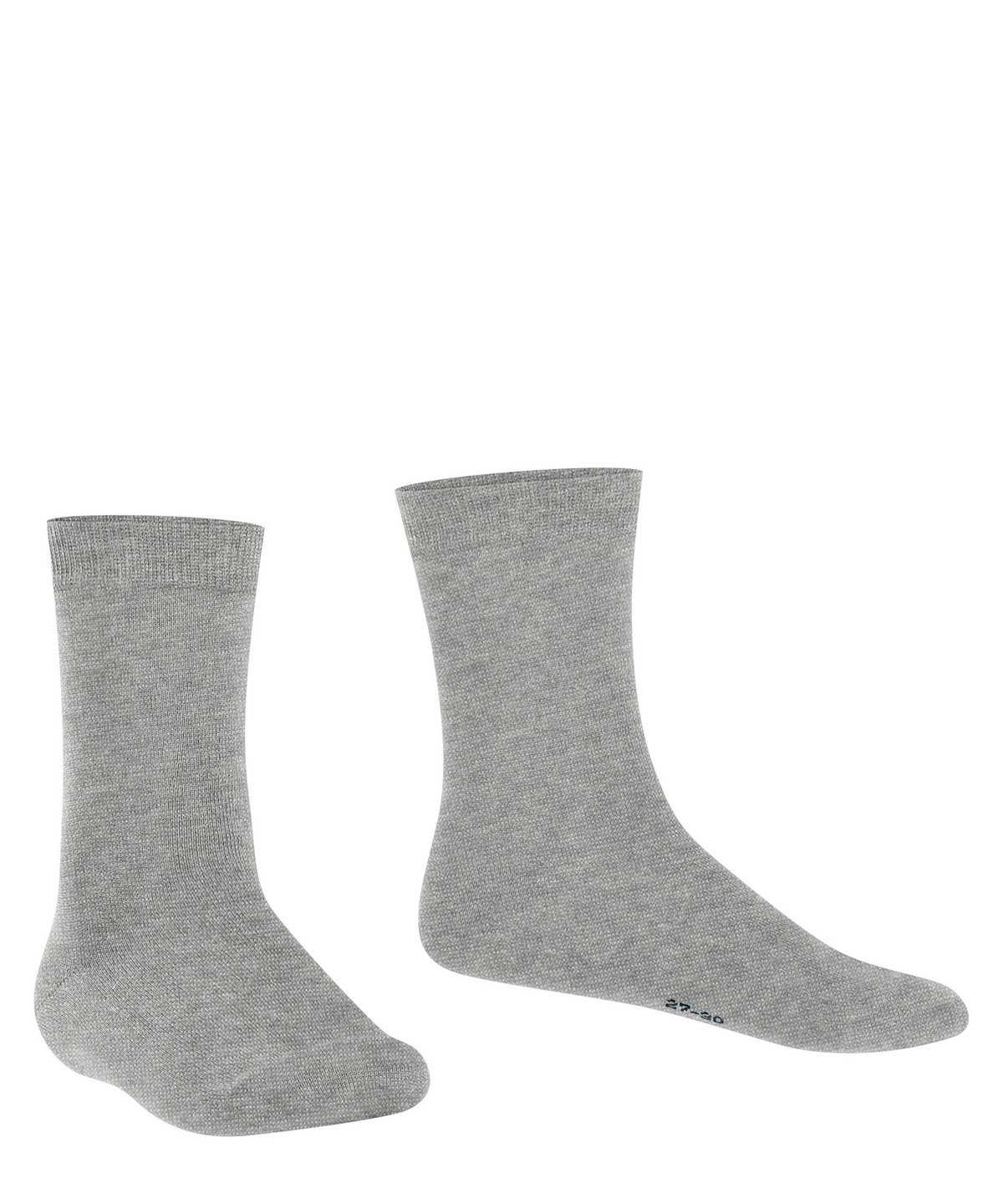 Falke Cotton Finesse Socks Sokken Kinderen Grijs | OQJ-897021