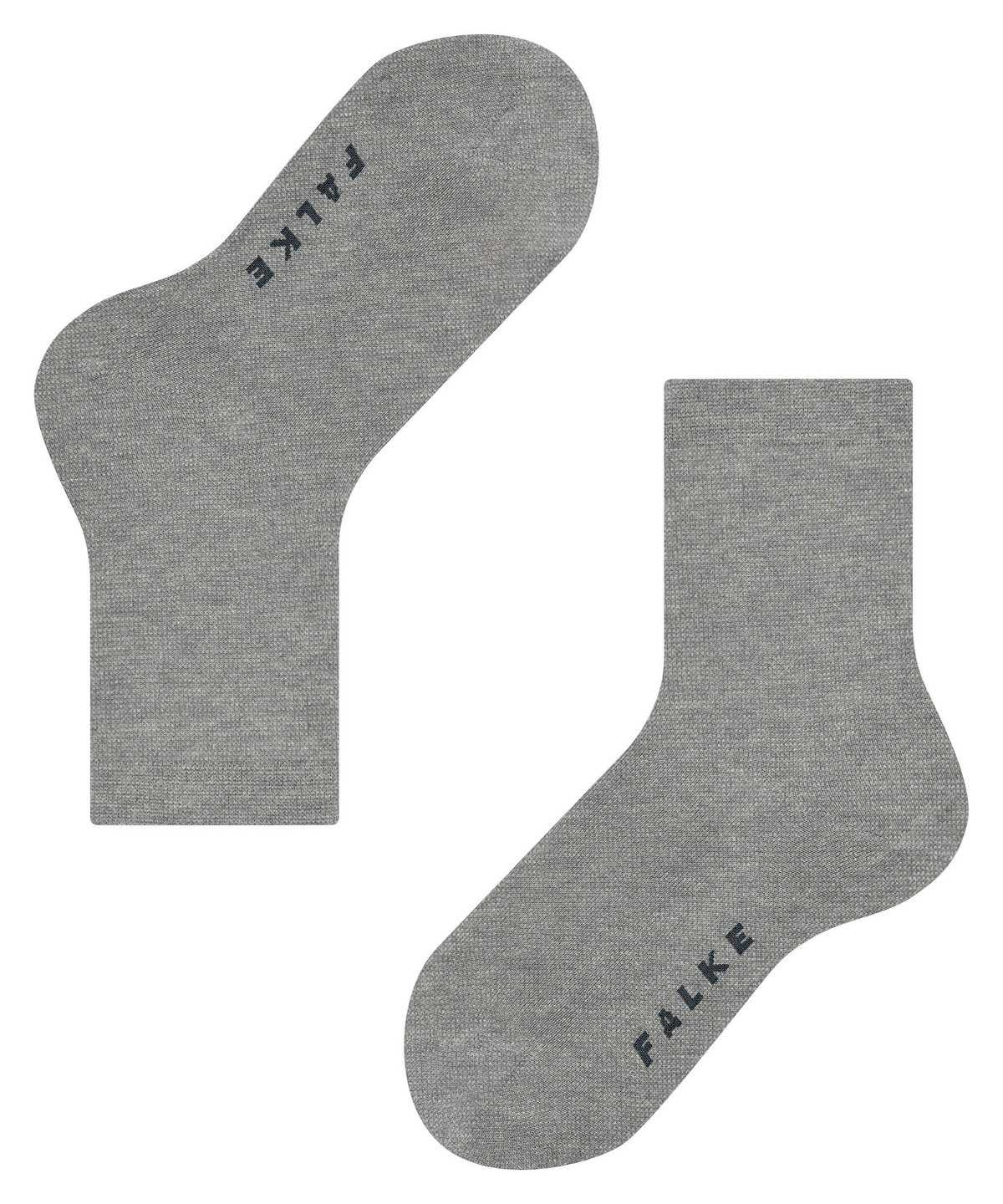 Falke Cotton Finesse Socks Sokken Kinderen Grijs | OQJ-897021