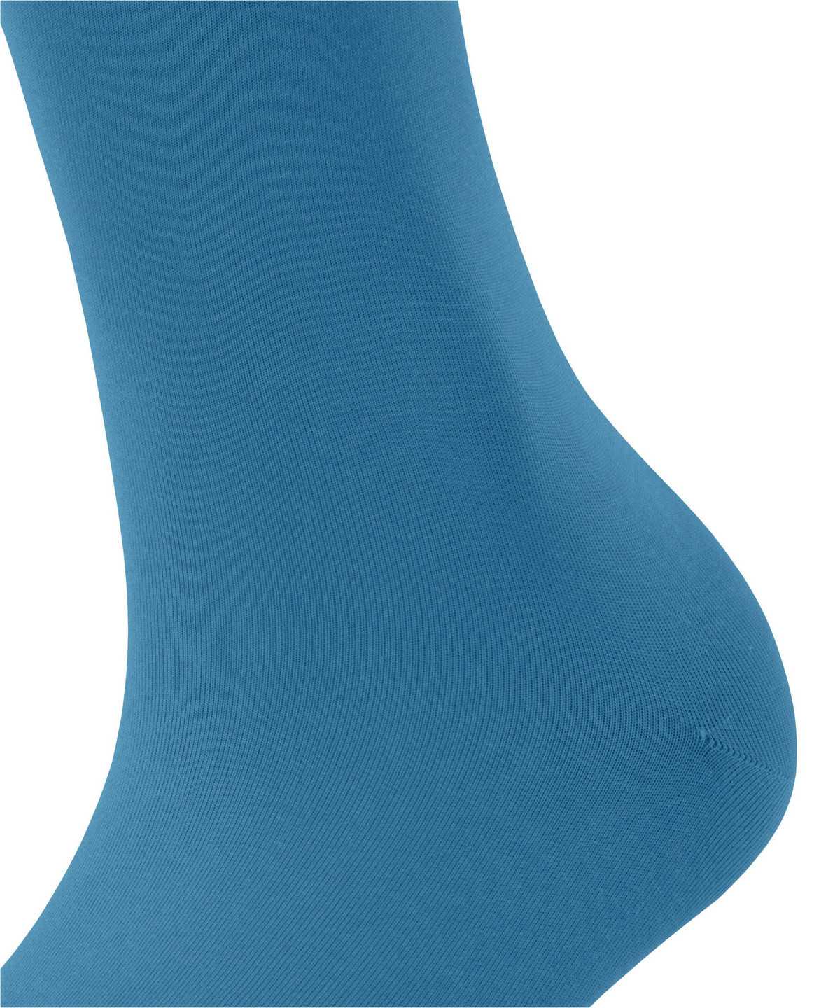 Falke Cotton Touch Knee-high Socks Sokken Dames Blauw | WZD-972306