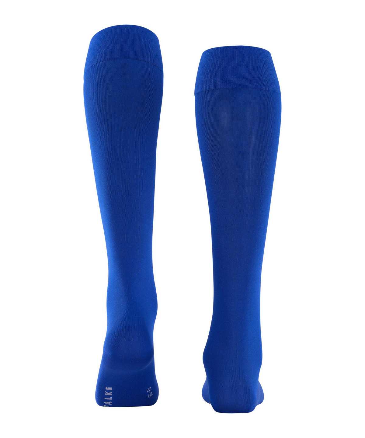 Falke Cotton Touch Knee-high Socks Sokken Dames Blauw | AOD-708659