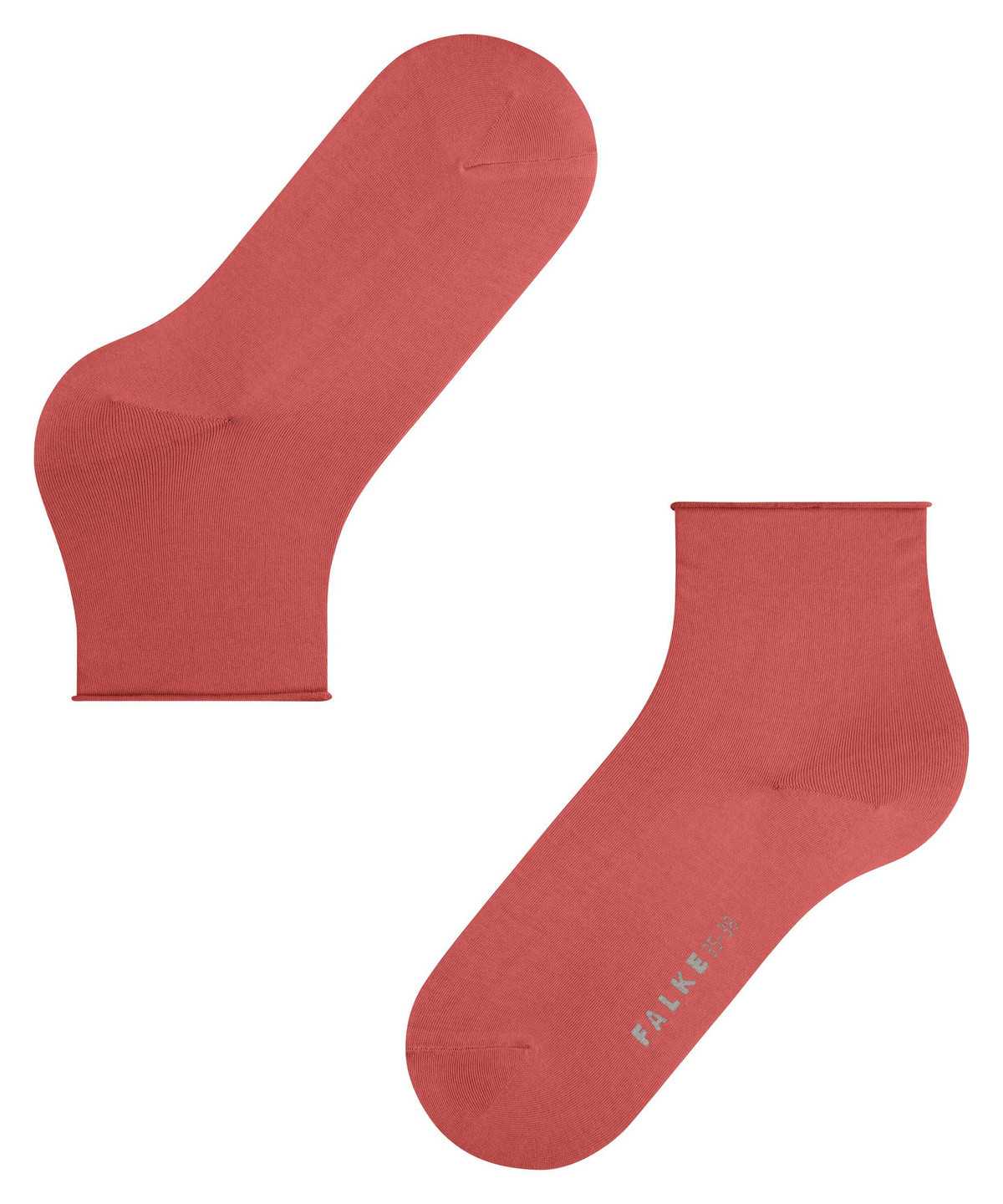 Falke Cotton Touch Short sock Sokken Dames Rood | XQM-249538