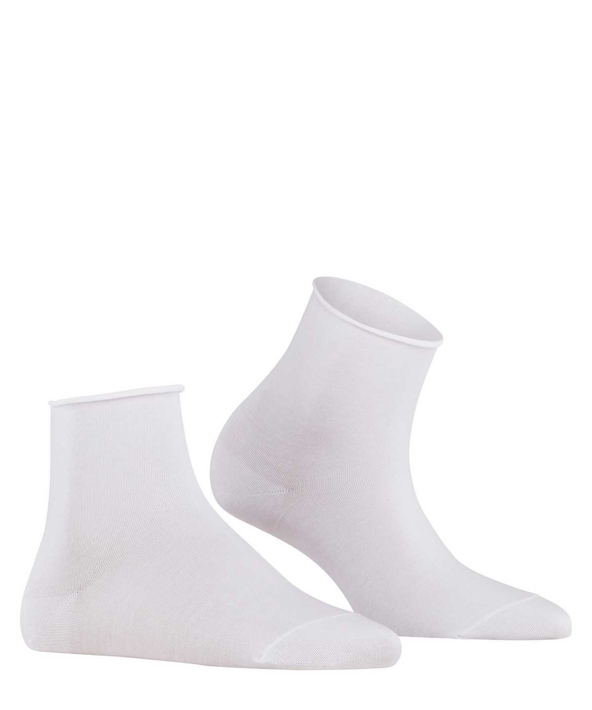 Falke Cotton Touch Short sock Sokken Dames Wit | ETU-421067