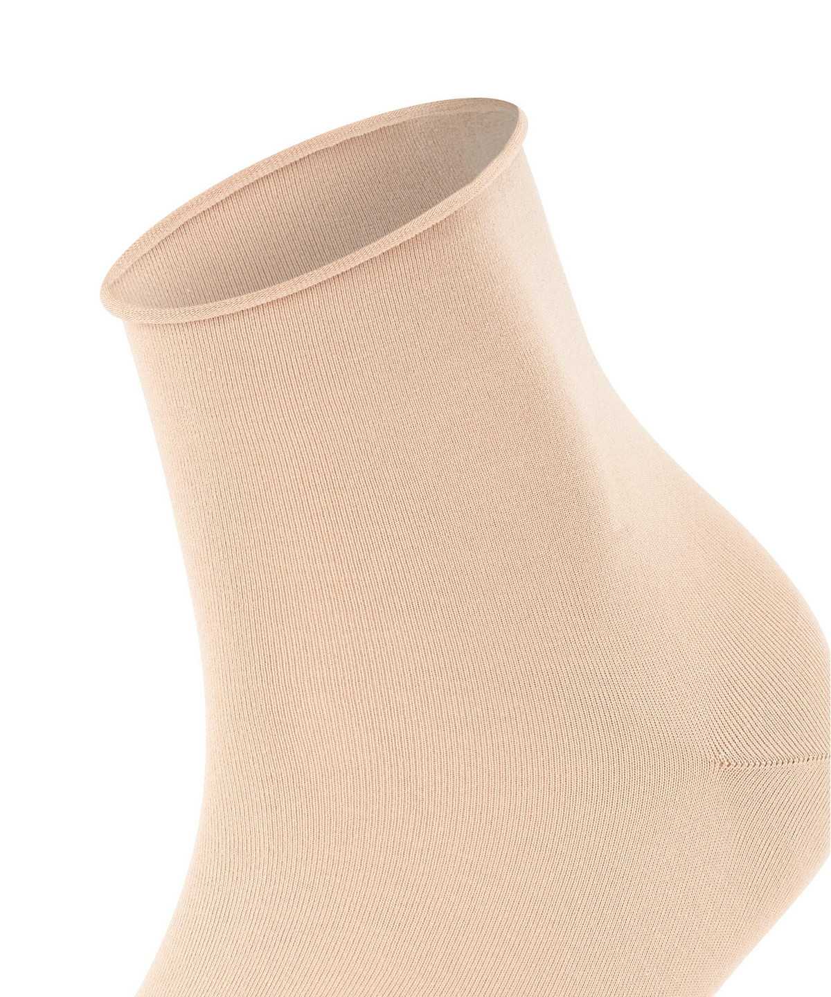 Falke Cotton Touch Short sock Sokken Dames Beige | BIS-057921