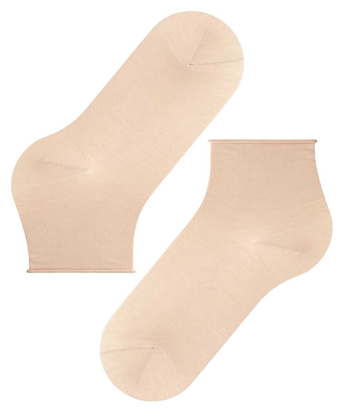 Falke Cotton Touch Short sock Sokken Dames Beige | BIS-057921