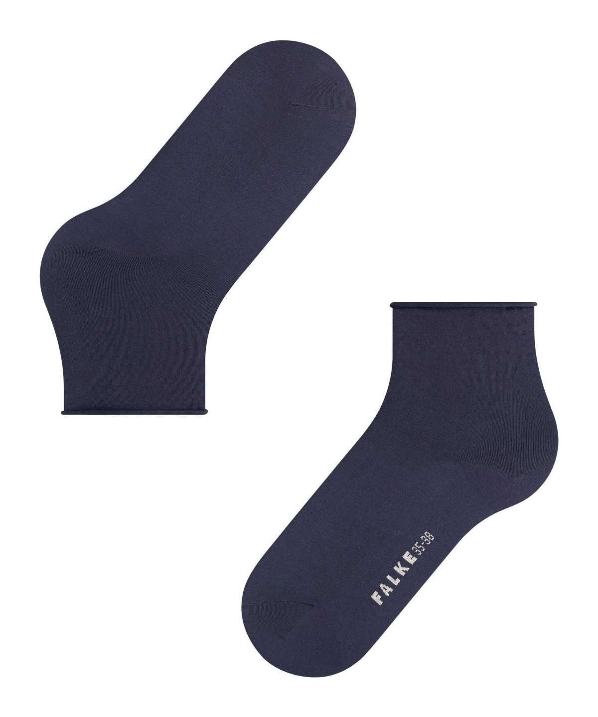 Falke Cotton Touch Short sock Sokken Dames Blauw | PAO-924713