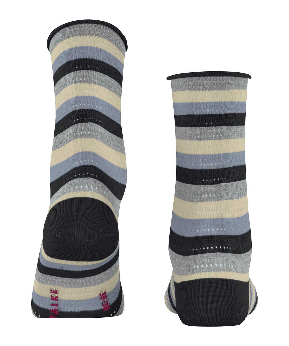 Falke Dopamine Stripe Socks Sokken Dames Zwart | GXQ-829067