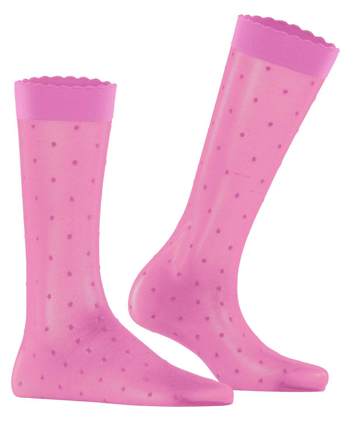 Falke Dot 15 DEN Knee-high Socks Sokken Dames Rood | HEY-948735