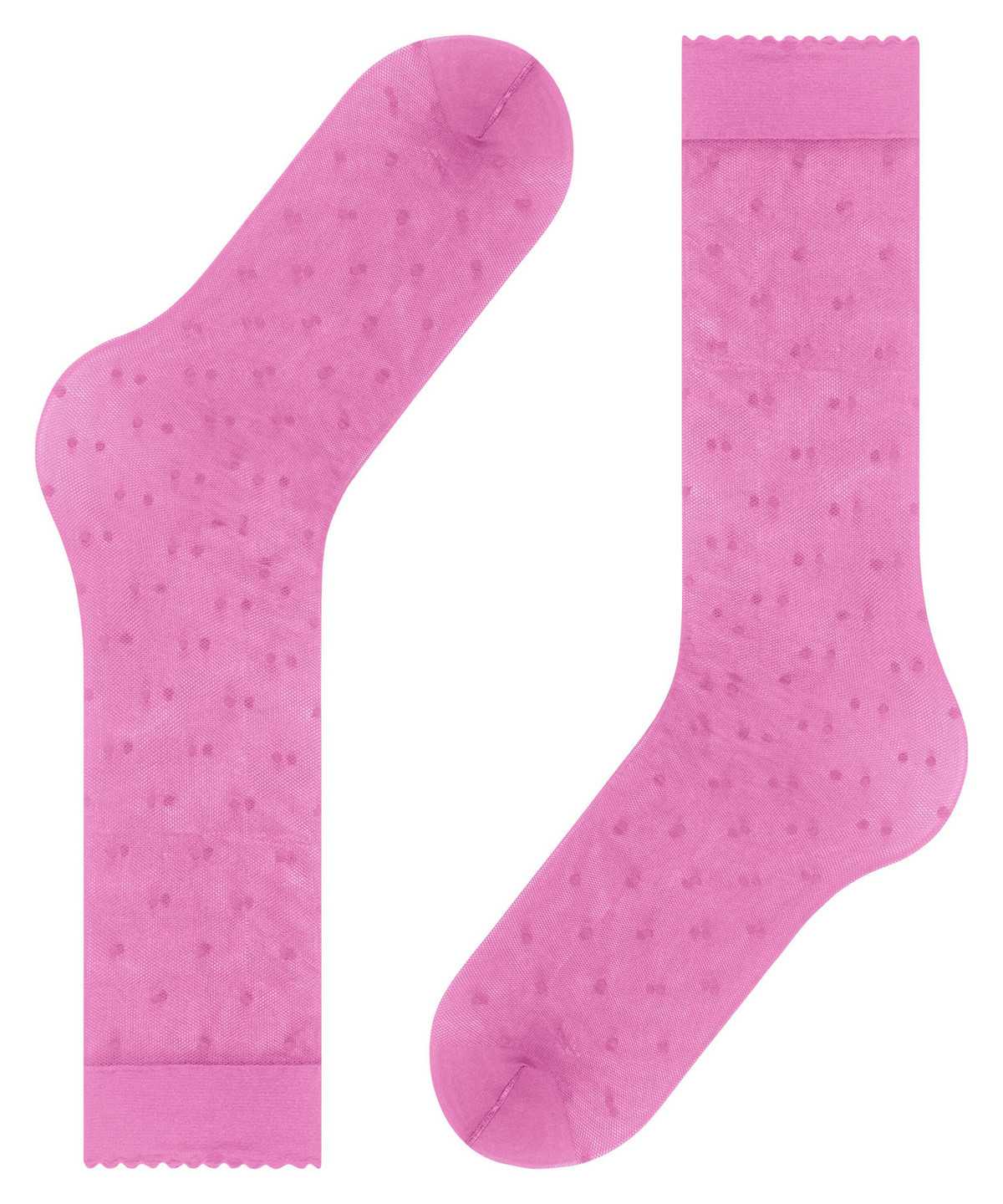 Falke Dot 15 DEN Knee-high Socks Sokken Dames Rood | HEY-948735