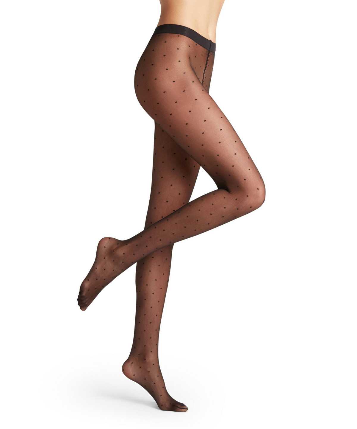 Falke Dot 15 DEN Tights Tights Dames Zwart | XUQ-639017