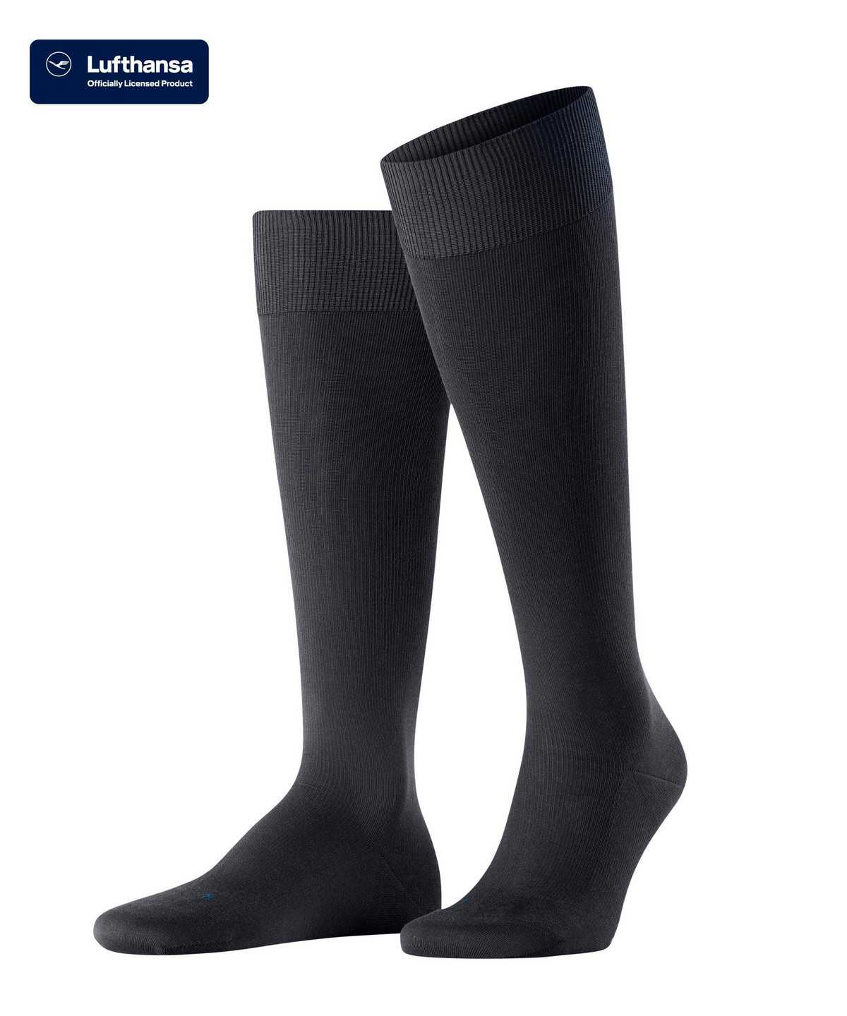 Falke Energizing Cotton Knee-high Socks Sokken Heren Blauw | TRM-126738