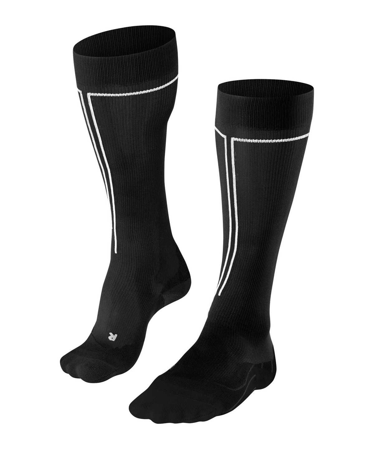 Falke Energizing Knee-high Socks Health Sports Socks Dames Zwart | AWH-289603