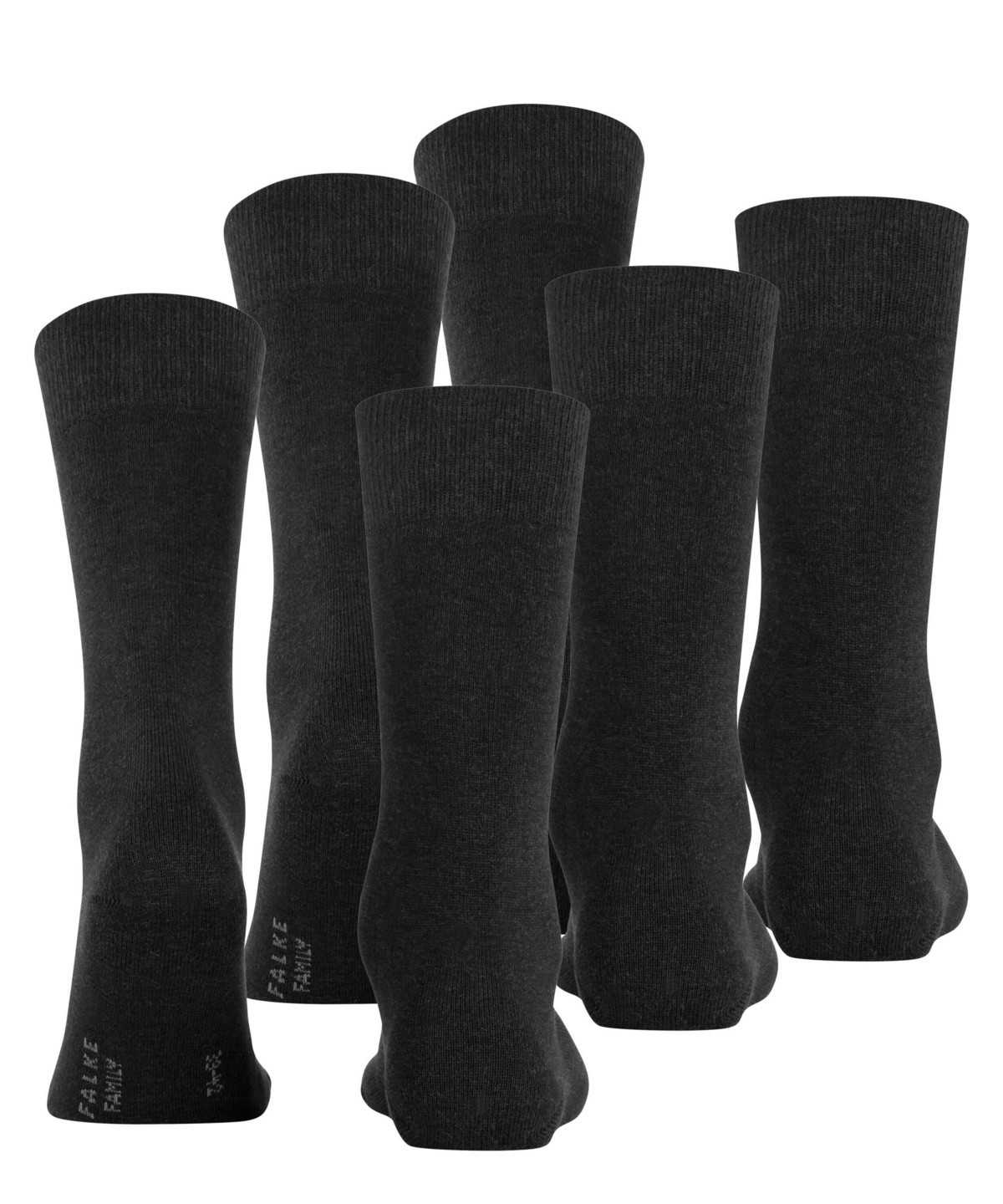 Falke Family 3-Pack Socks Sokken Heren Grijs | VTX-849765