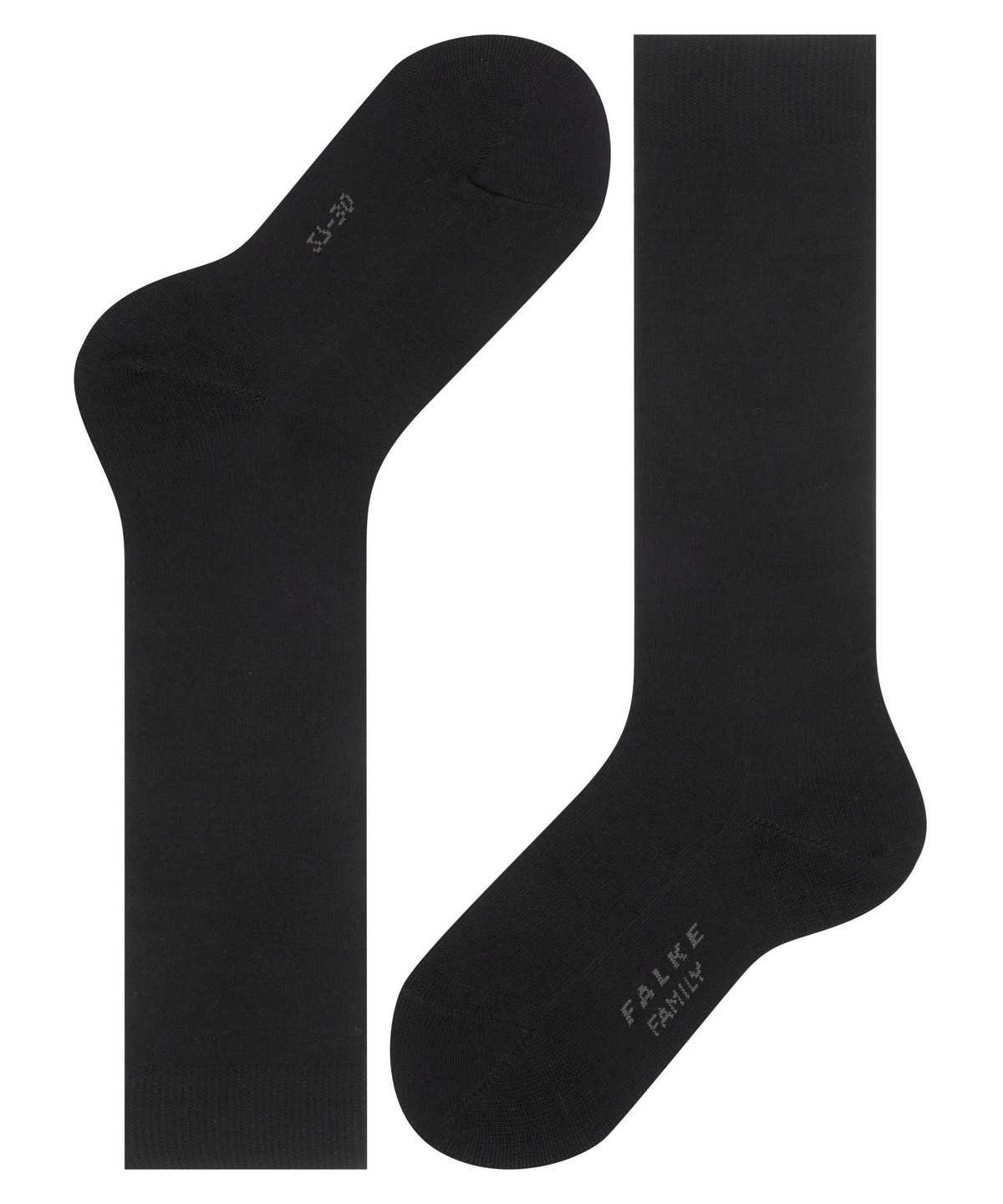 Falke Family Knee-high Socks Sokken Kinderen Zwart | VQN-976803