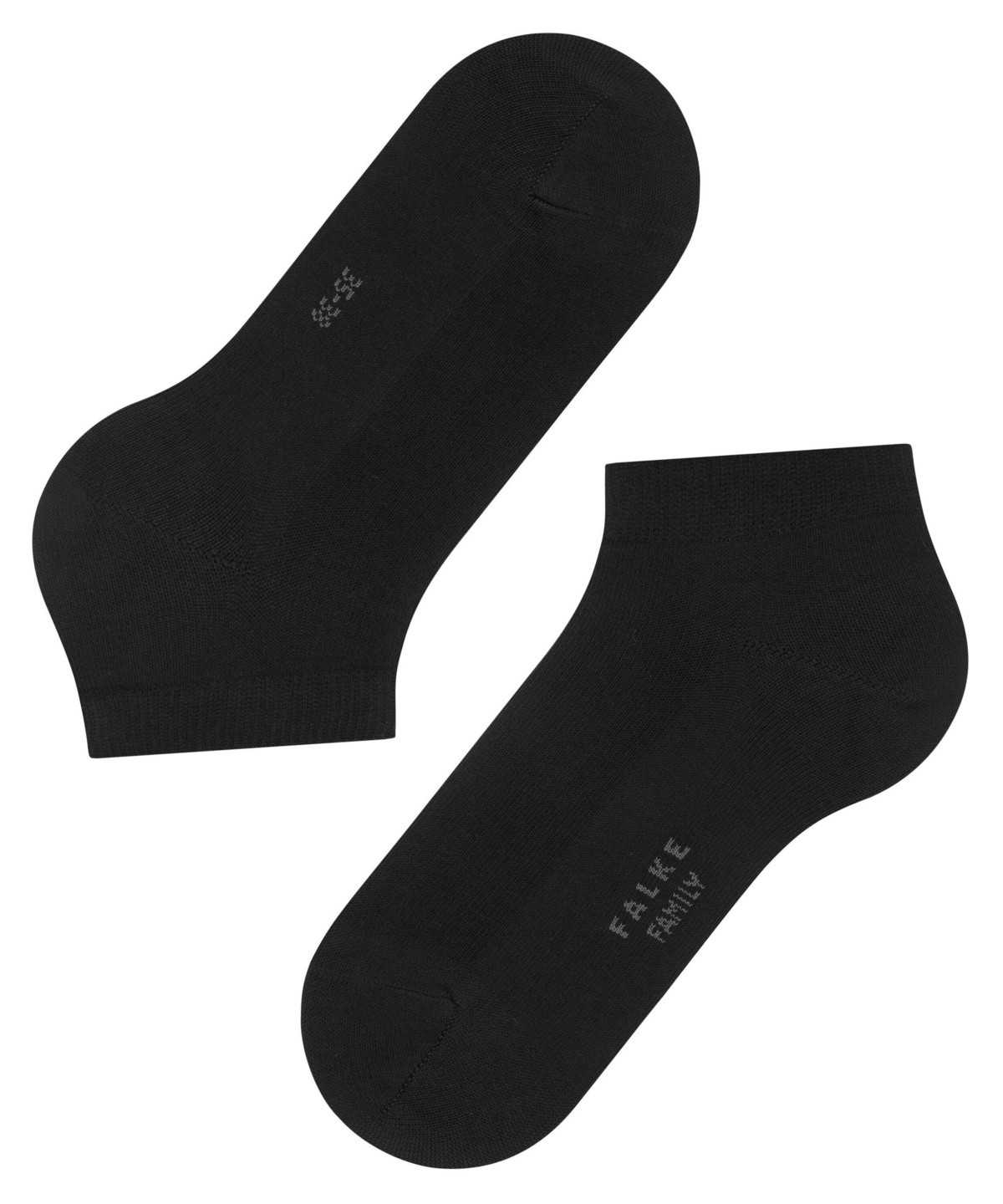 Falke Family Sneaker socks Sokken Dames Zwart | JOL-691048