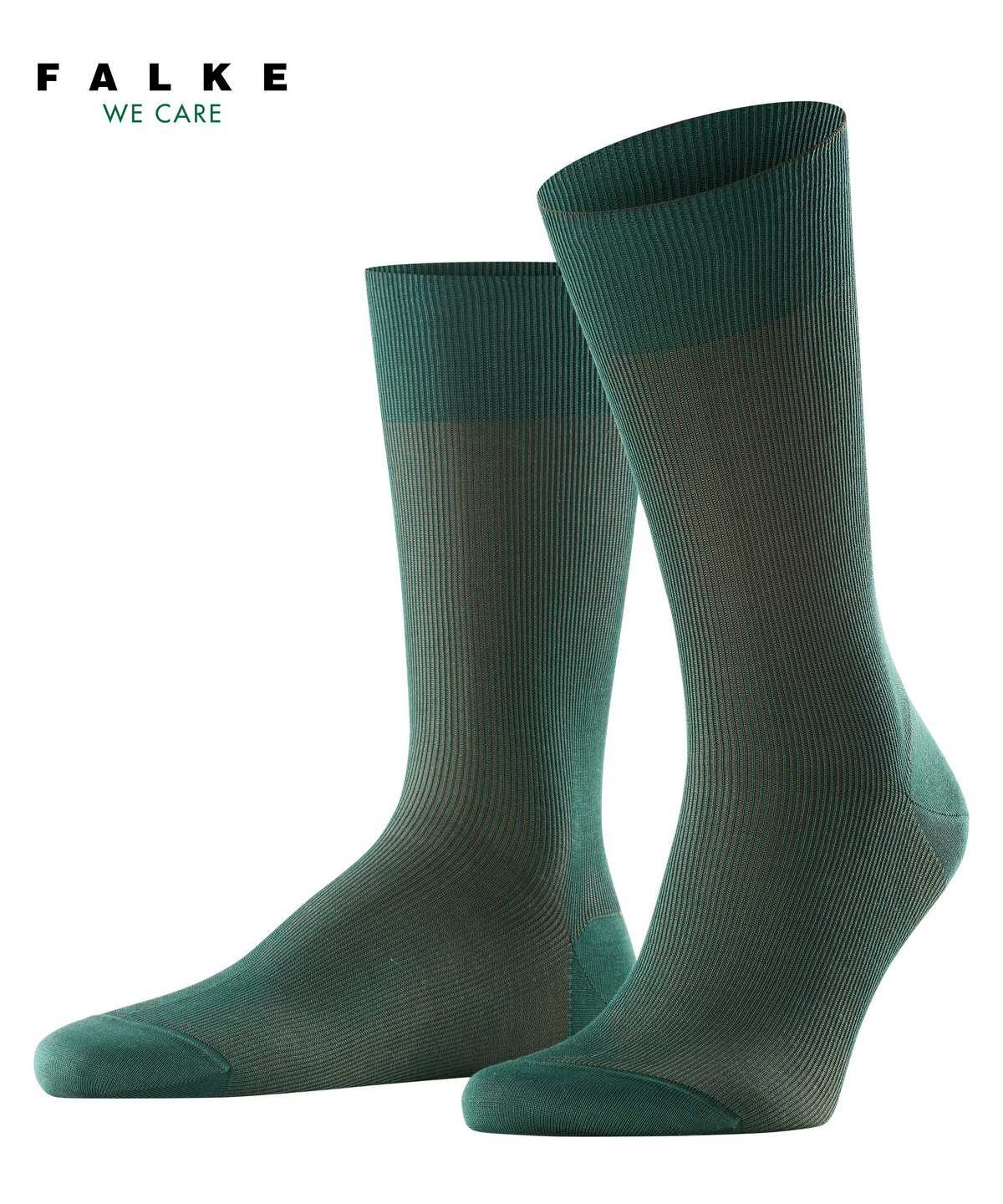 Falke Fine Shadow Socks Sokken Heren Groen | GDJ-528109