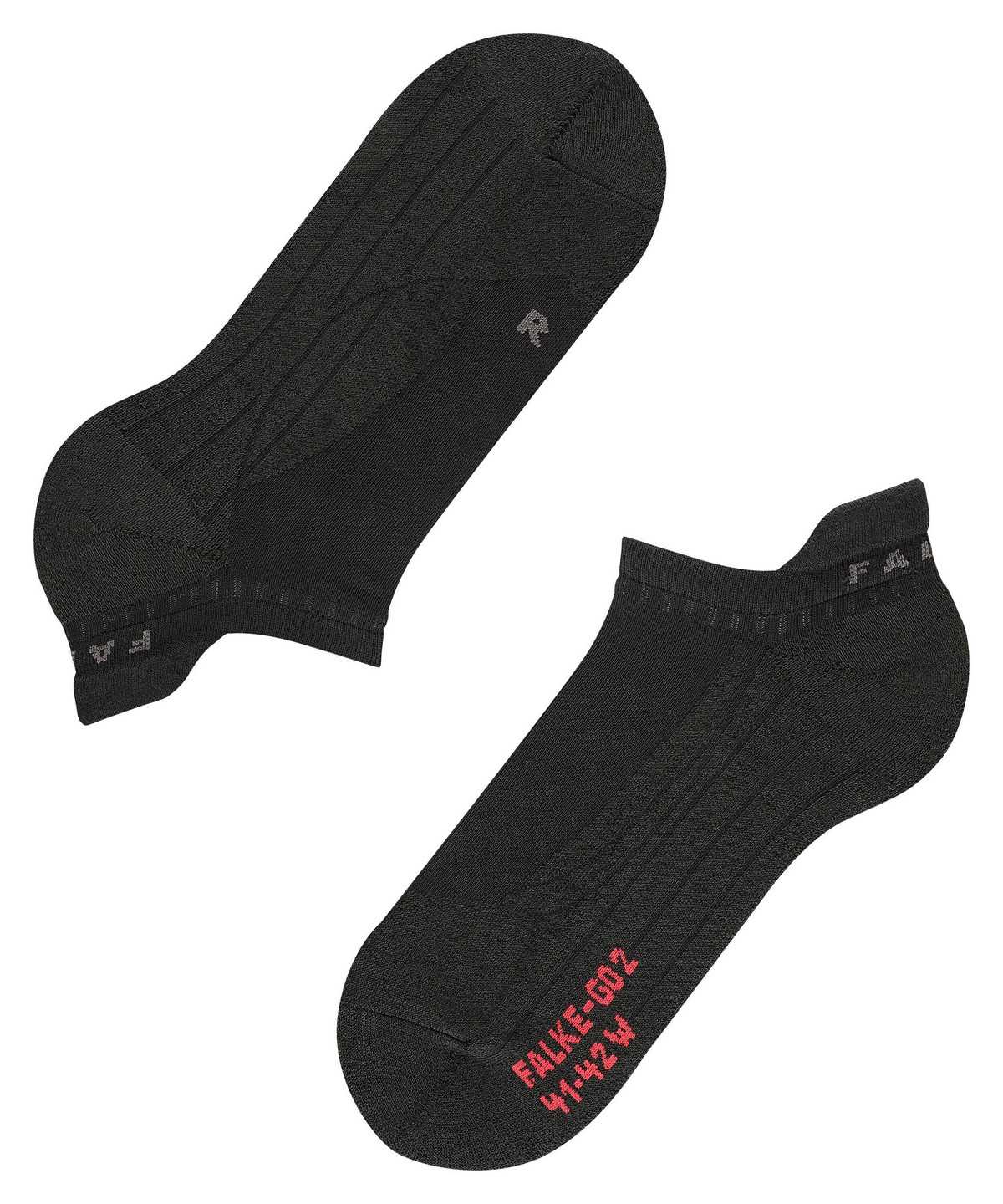 Falke GO2 Invisible Golf Invisibles Sports Socks Dames Zwart | MEV-574896