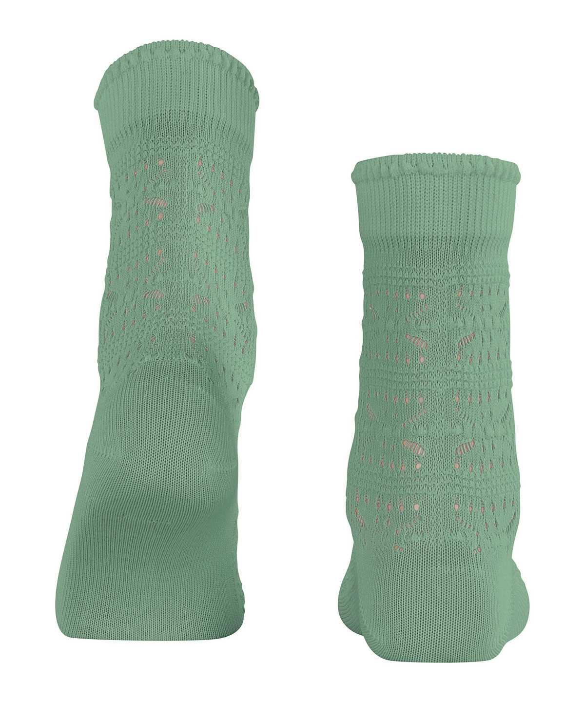 Falke Granny Square Socks Sokken Dames Groen | EGH-728903