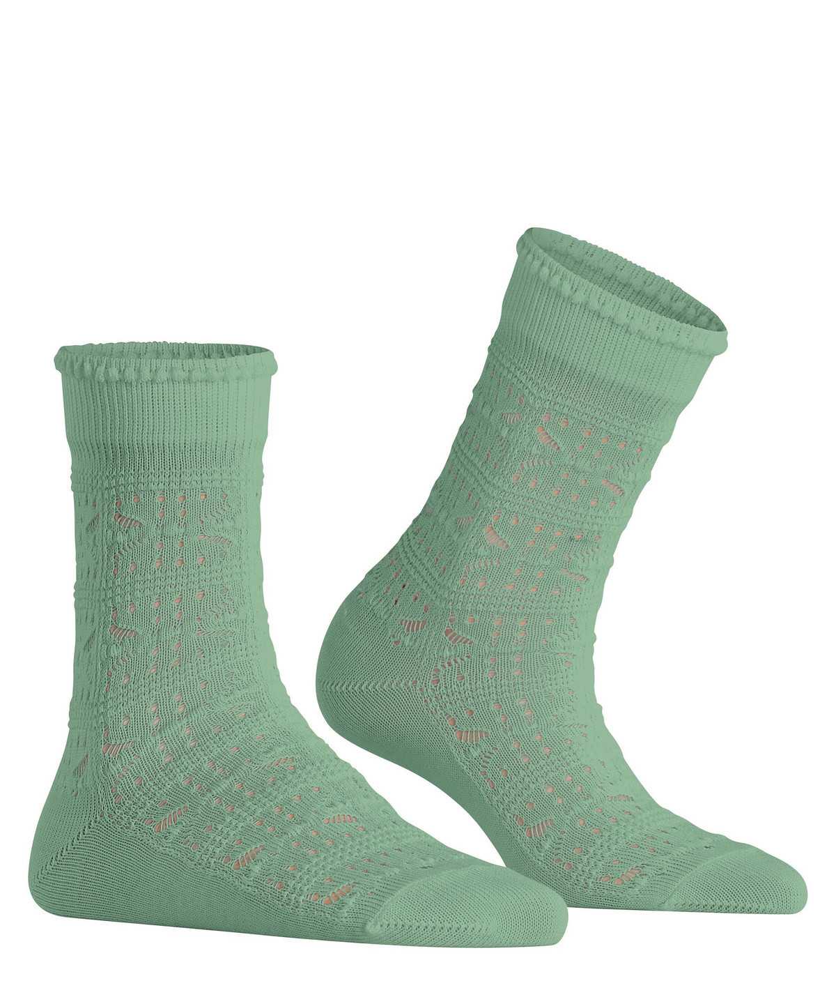 Falke Granny Square Socks Sokken Dames Groen | EGH-728903