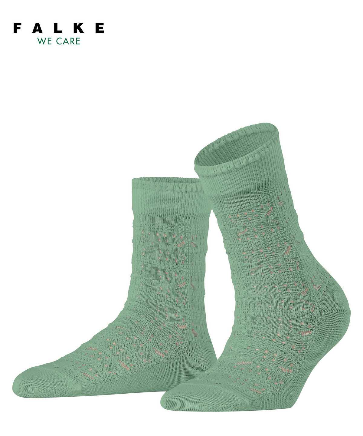 Falke Granny Square Socks Sokken Dames Groen | EGH-728903