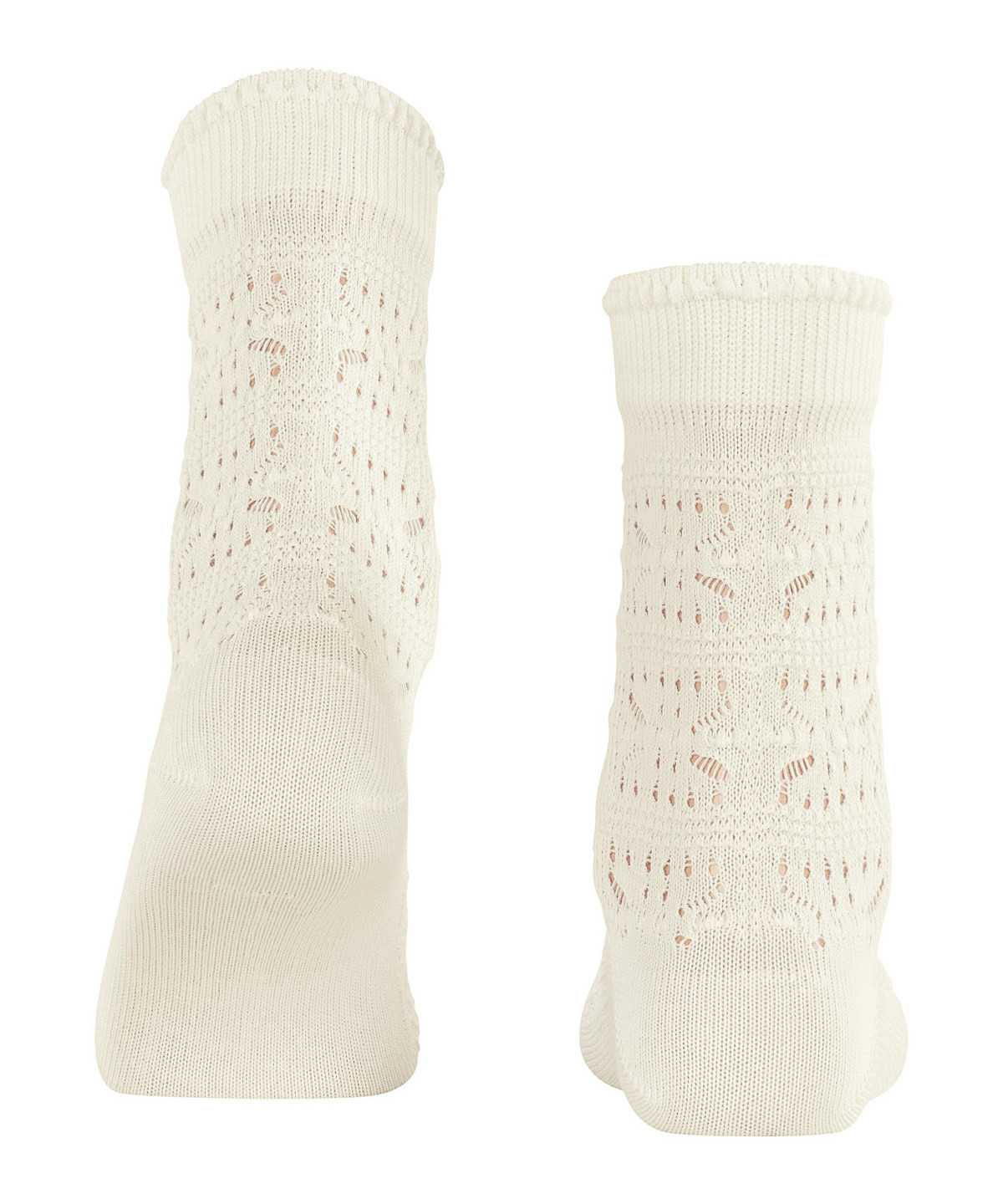 Falke Granny Square Socks Sokken Dames Wit | JLQ-075412