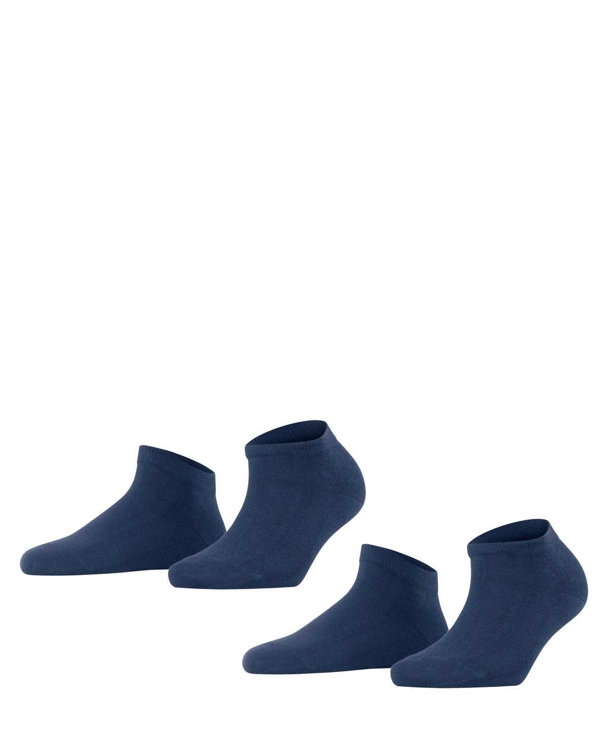 Falke Happy 2-Pack Sneaker socks Sokken Dames Blauw | XGK-147689