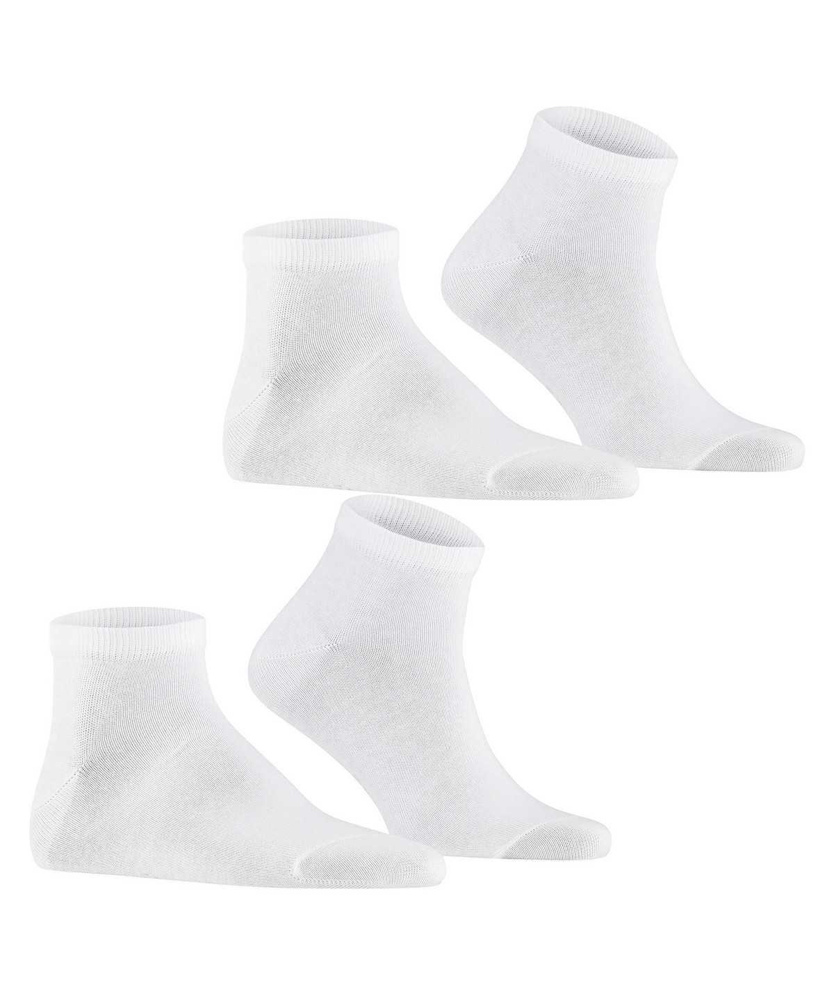 Falke Happy 2-Pack Sneaker socks Sokken Heren Wit | XVK-198572