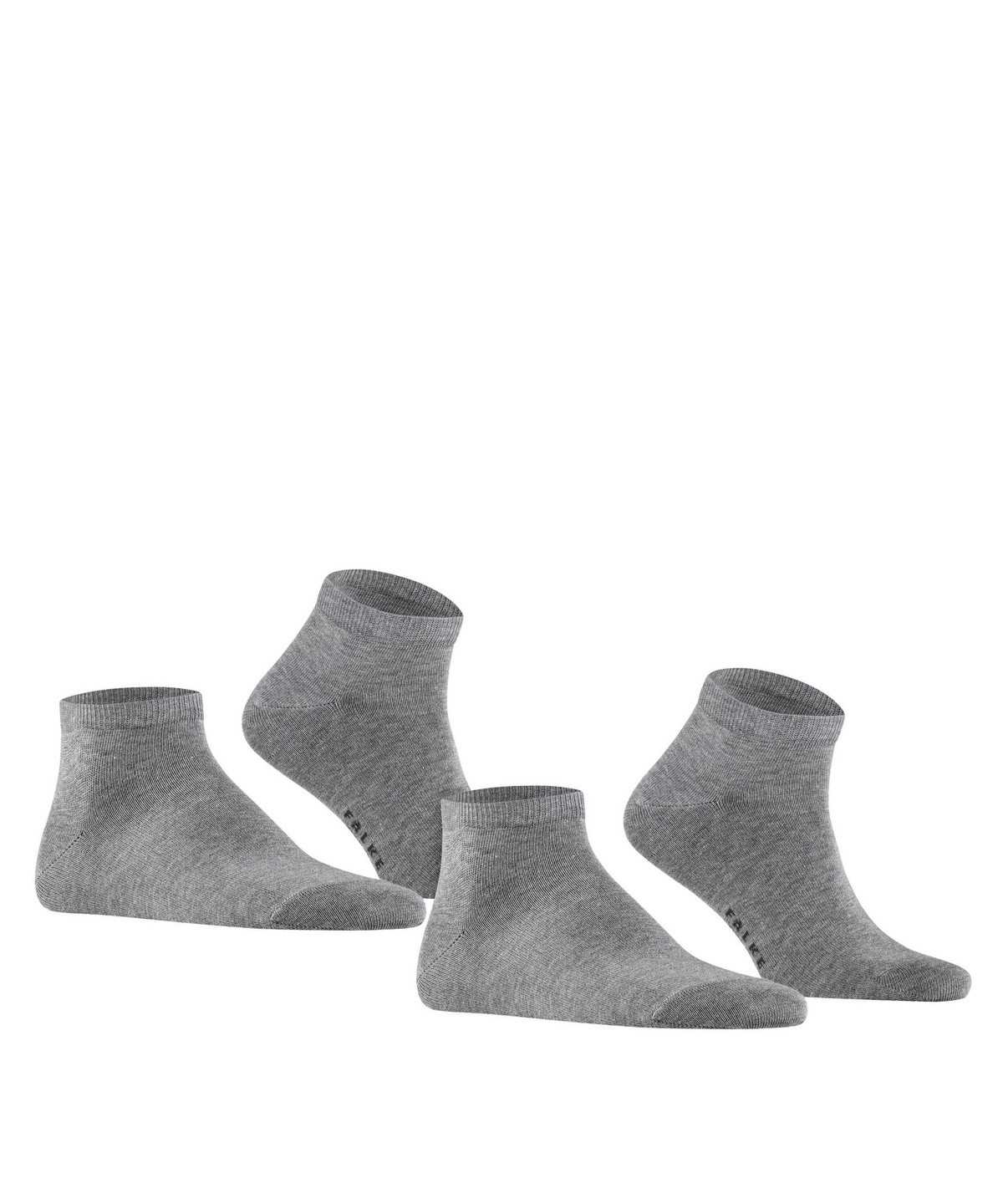 Falke Happy 2-Pack Sneaker socks Sokken Heren Grijs | CKL-279086