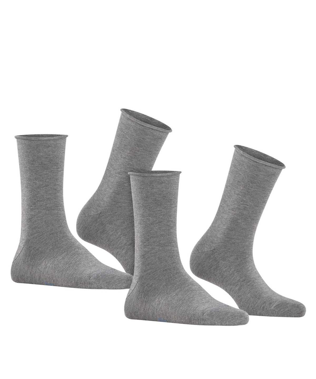 Falke Happy 2-Pack Socks Sokken Dames Grijs | BWE-734158