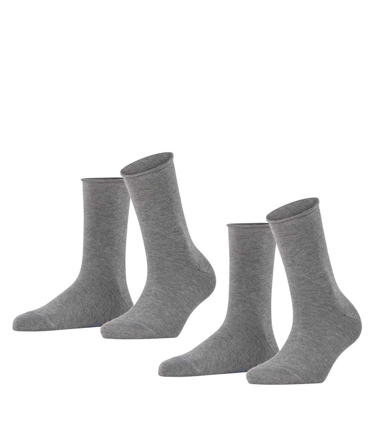 Falke Happy 2-Pack Socks Sokken Dames Grijs | BWE-734158