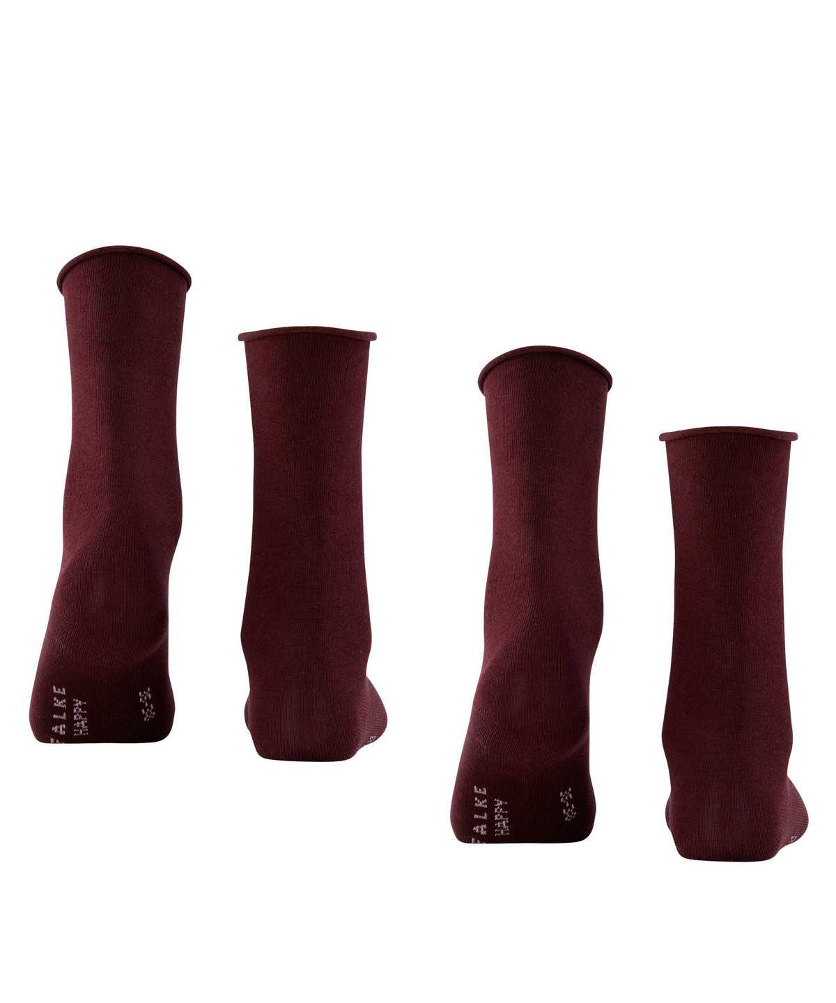 Falke Happy 2-Pack Socks Sokken Dames Rood | RQO-147029