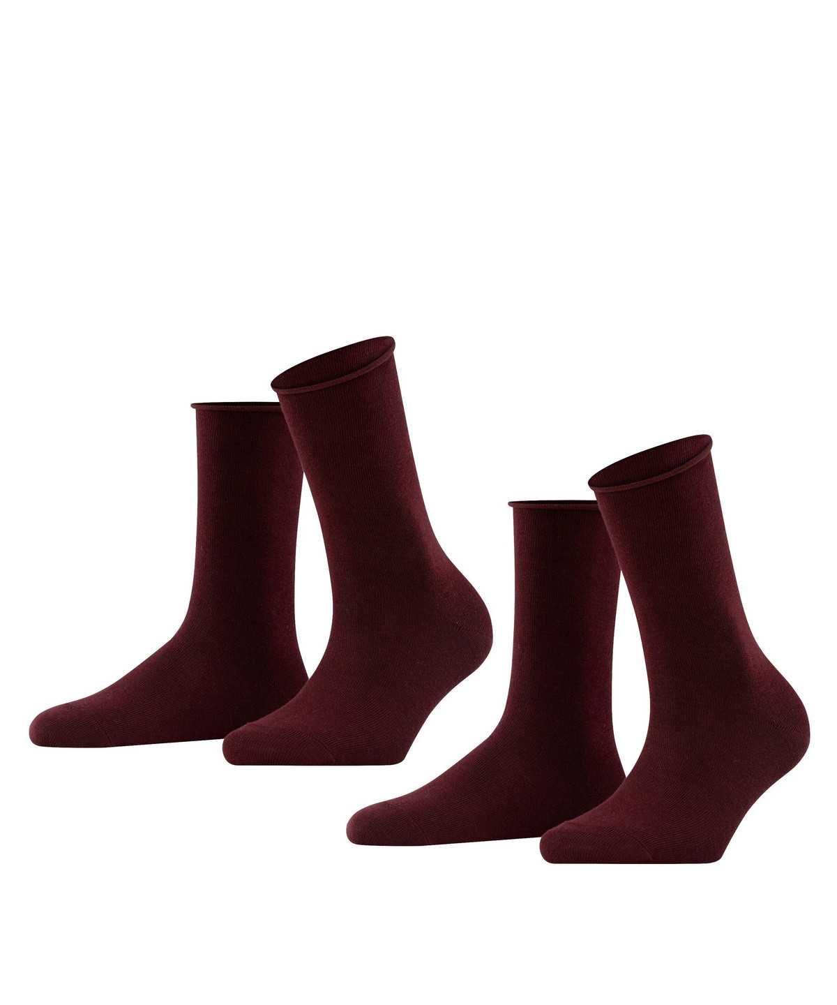 Falke Happy 2-Pack Socks Sokken Dames Rood | RQO-147029