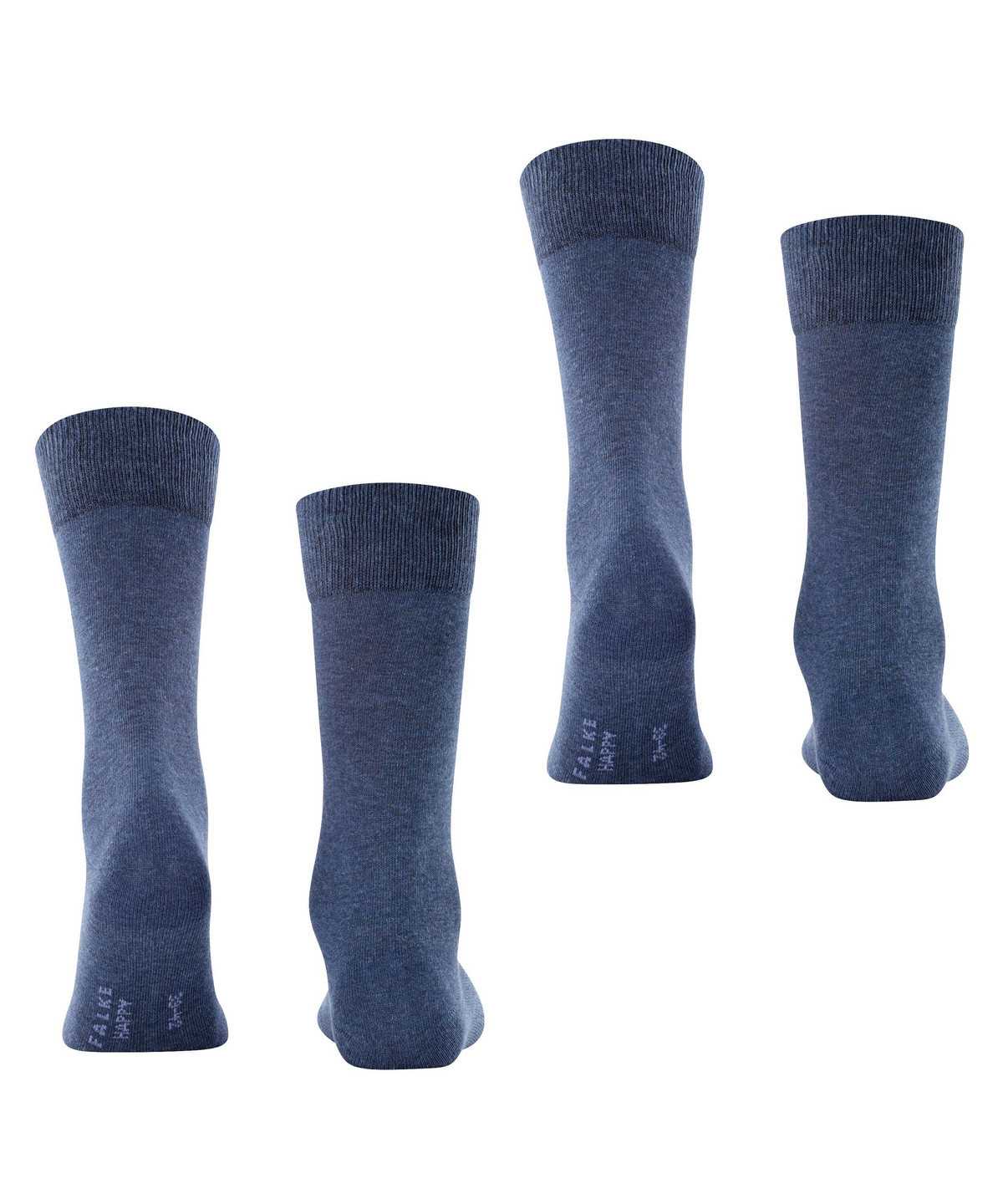 Falke Happy 2-Pack Socks Sokken Heren Blauw | PSJ-724019