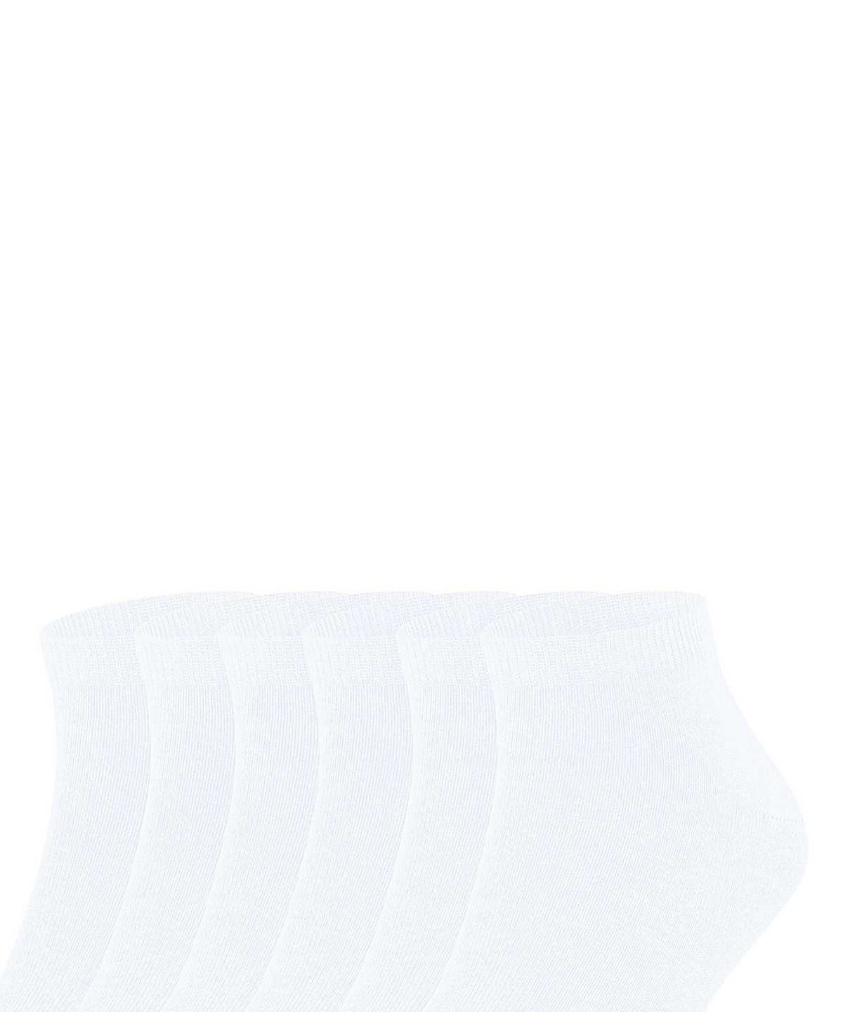 Falke Happy 6-Pack Sneaker socks Sokken Heren Wit | MSF-290465