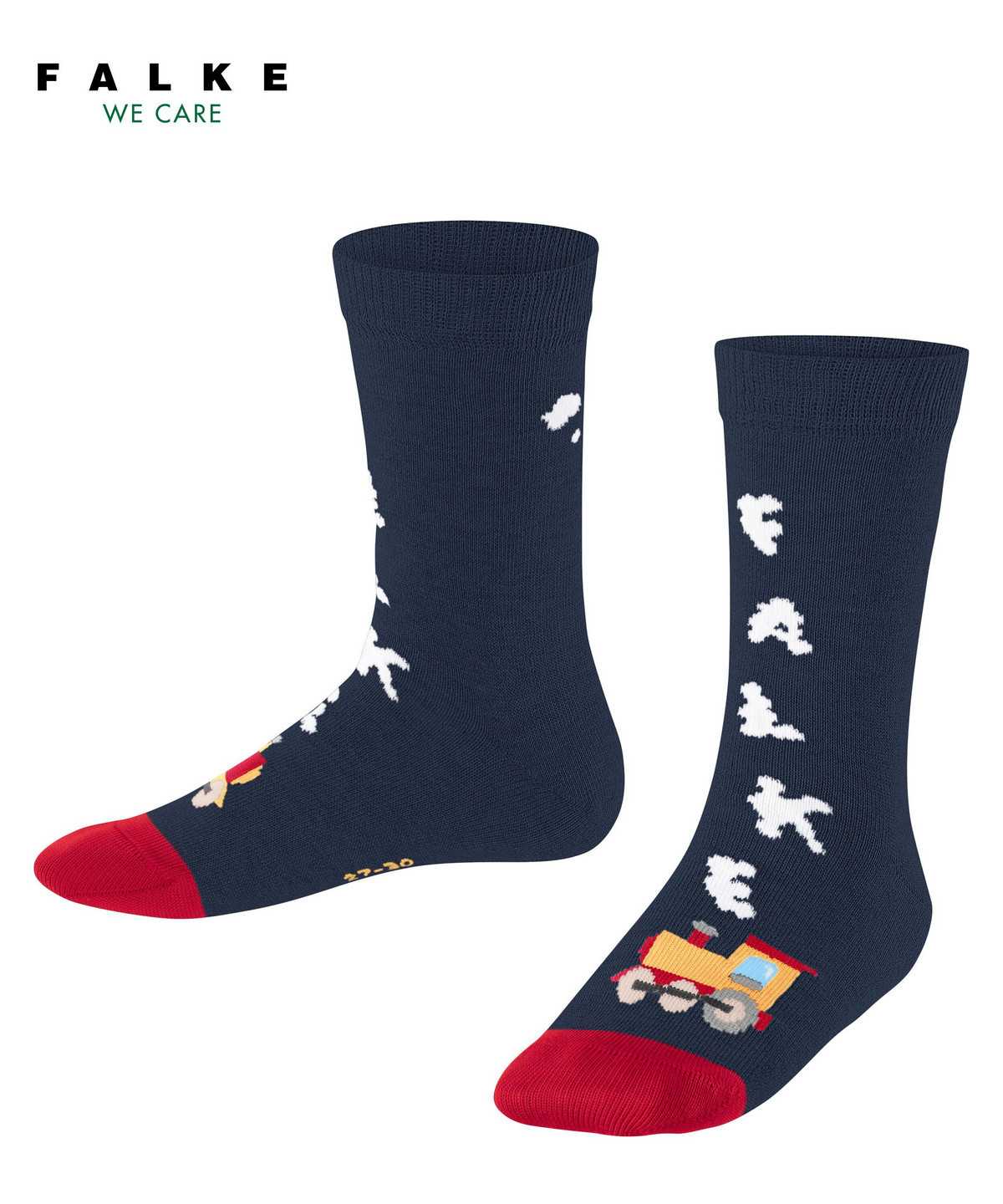 Falke Happy Locomotive Socks Sokken Kinderen Blauw | DIX-146893