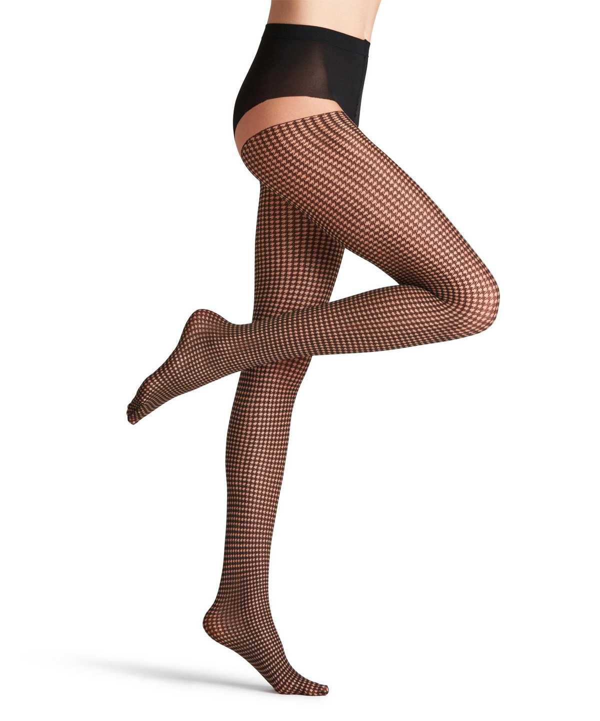 Falke Houndstooth 15 DEN Tights Tights Dames Beige | KOJ-431062