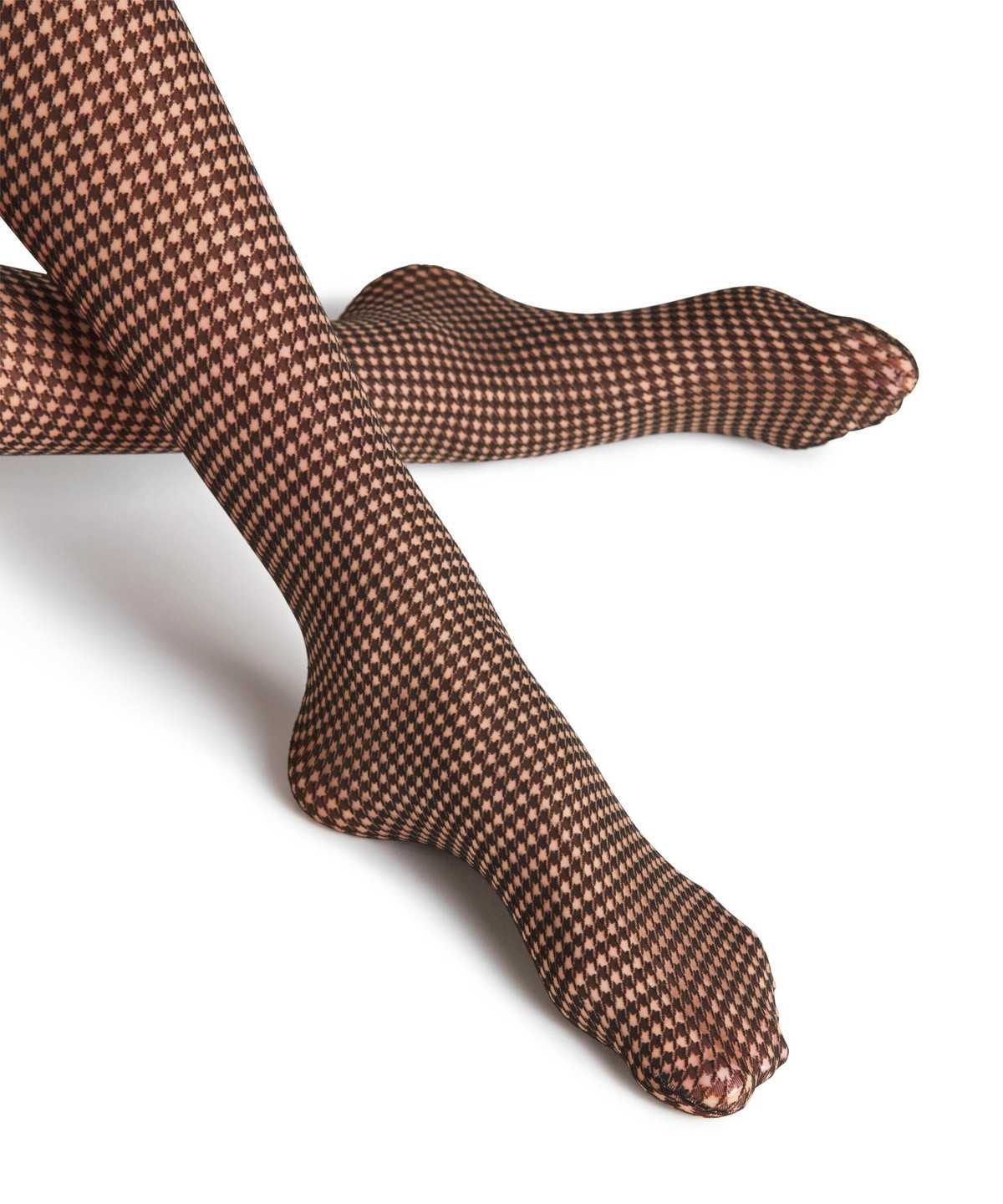 Falke Houndstooth 15 DEN Tights Tights Dames Beige | KOJ-431062