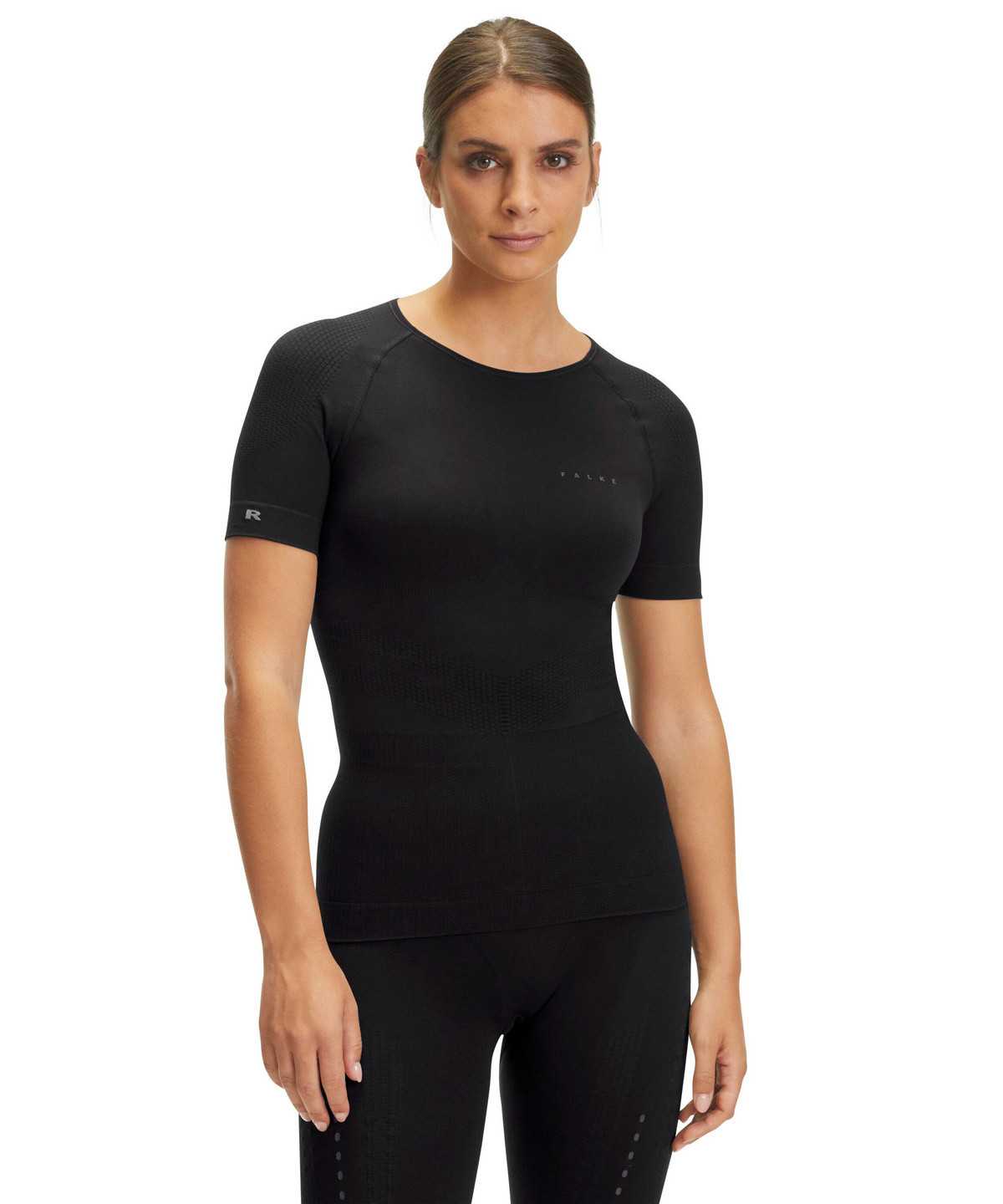 Falke Impulse Running T-Shirt Round-neck Health Overhemd Met Korte Mouwen Dames Zwart | MEO-592371