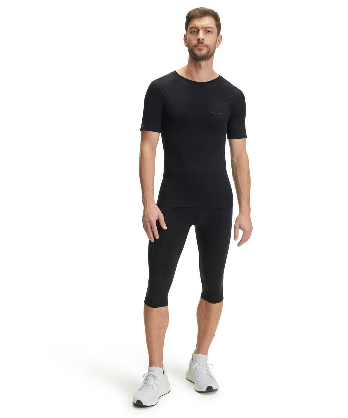 Falke Impulse Running Tights Tights Heren Zwart | BJW-296310