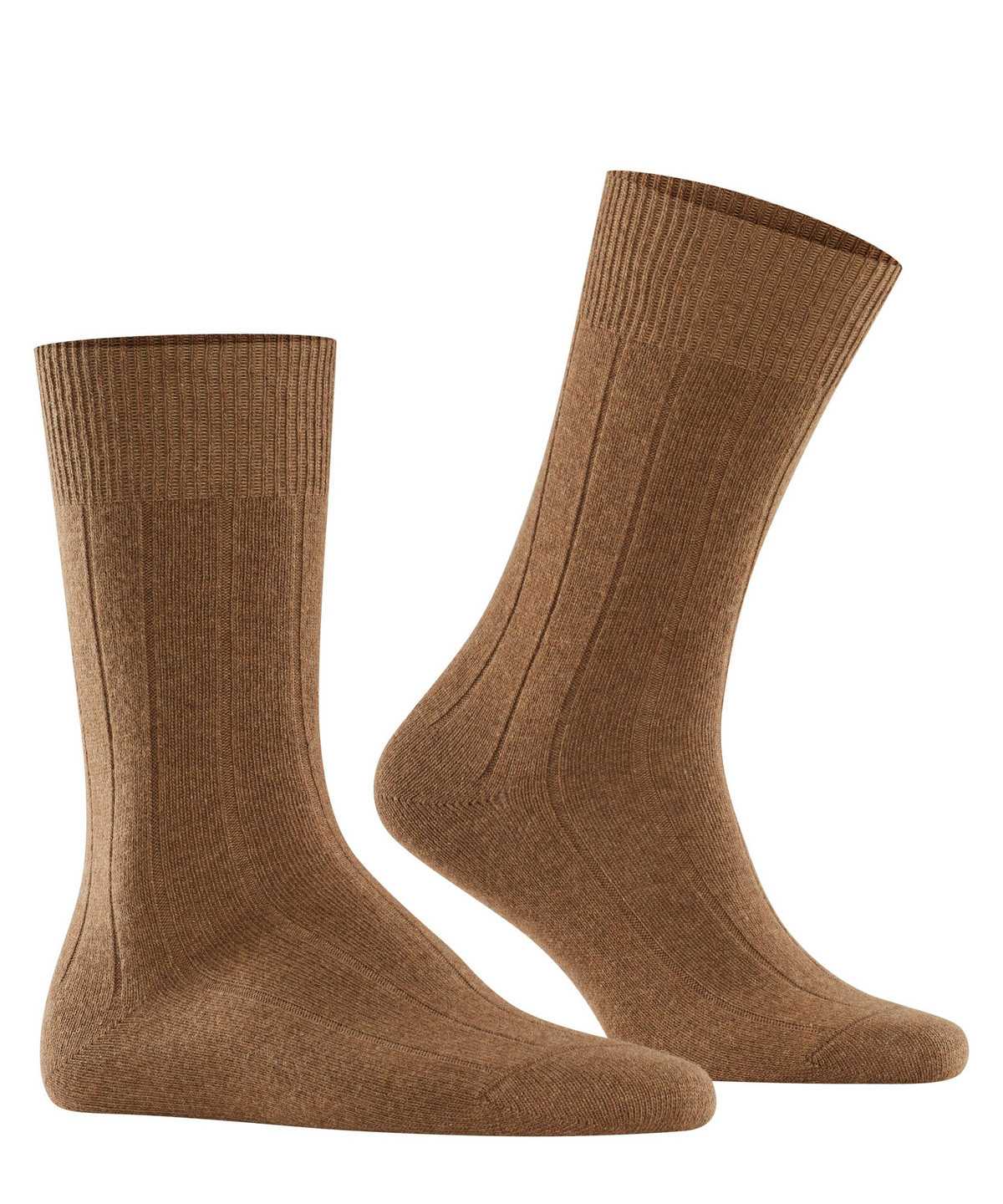 Falke Lhasa Rib Socks Sokken Heren Bruin | YUD-298013