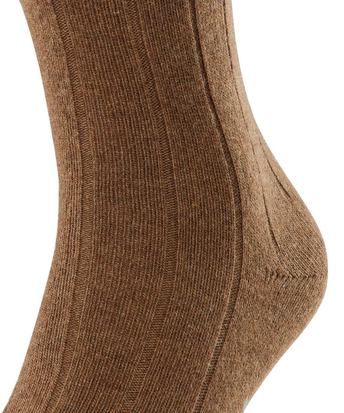 Falke Lhasa Rib Socks Sokken Heren Bruin | YUD-298013