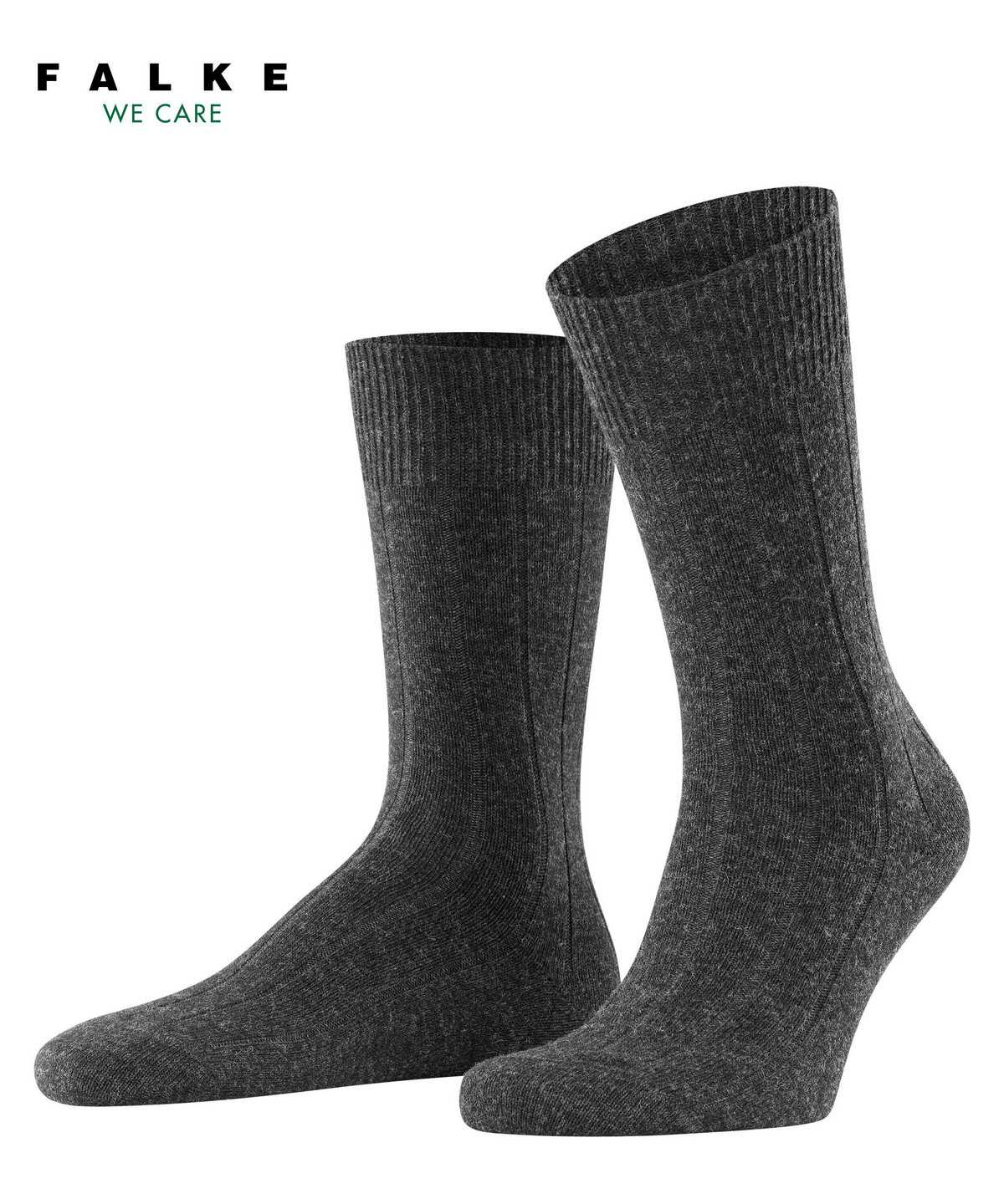 Falke Lhasa Rib Socks Sokken Heren Grijs | DUV-840759