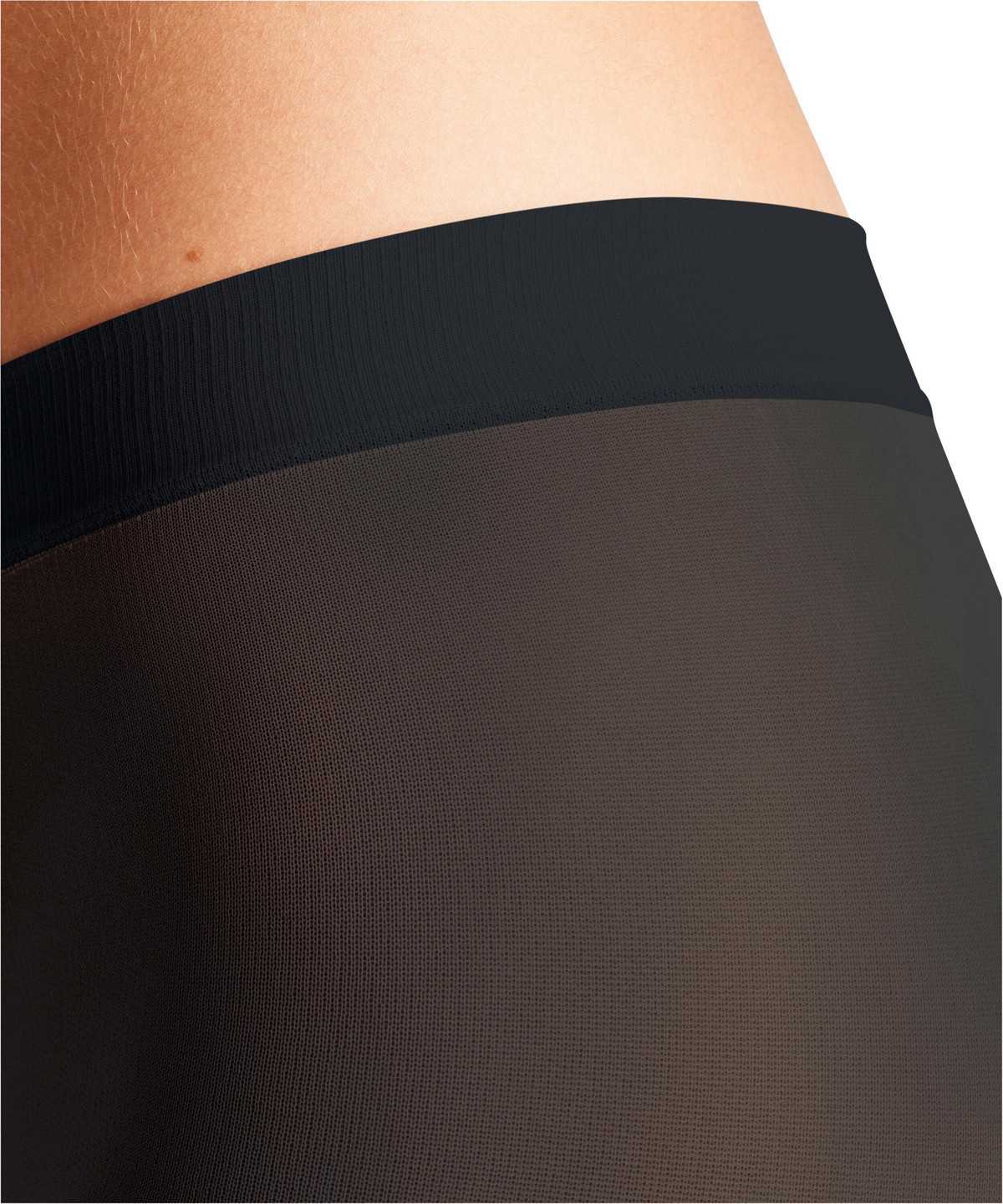 Falke Linear Lounge 25 DEN Tights Tights Dames Zwart | UHM-315928