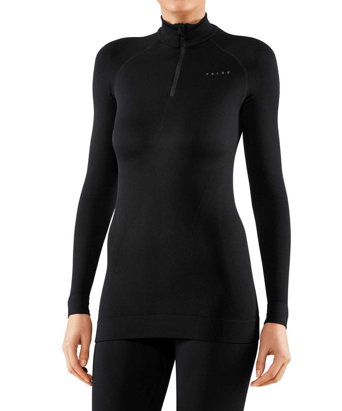 Falke Long sleeve shirt Maximum Warm Overhemd Met Lange Mouwen Dames Zwart | KIC-618279