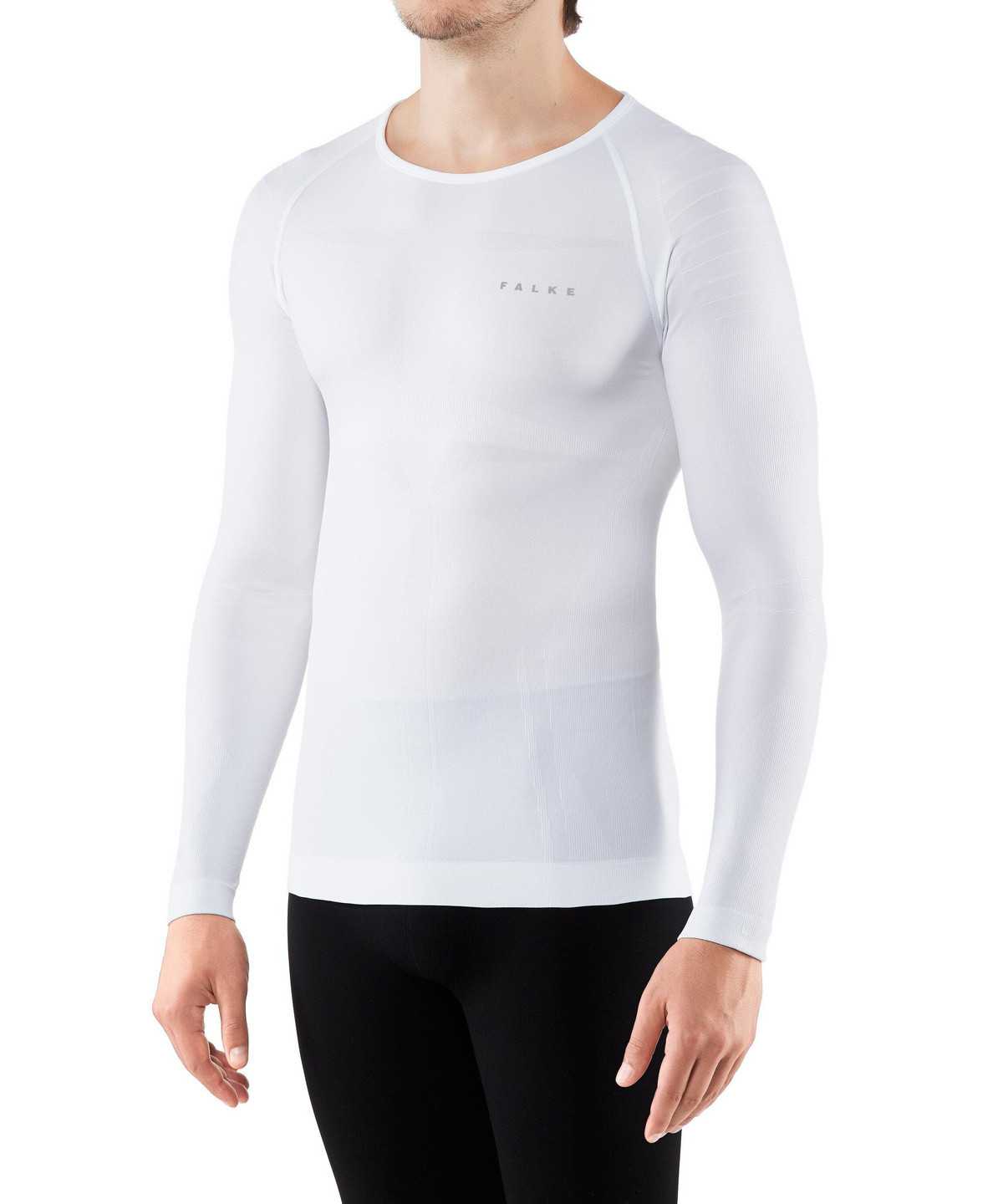 Falke Long sleeve shirt Warm Long Sleeve T-Shirts Heren Wit | WEC-417230