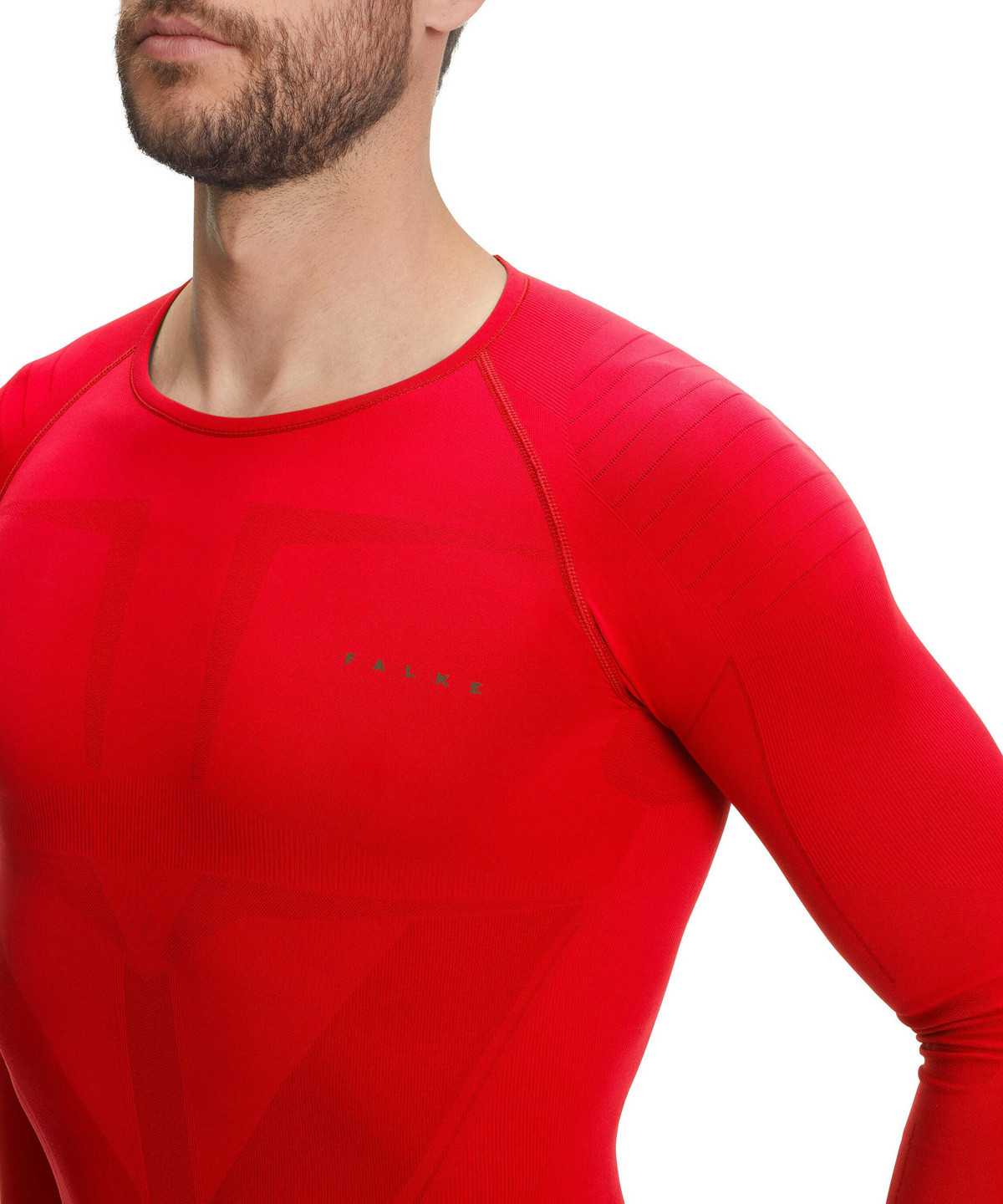 Falke Long sleeve shirt Warm Long Sleeve T-Shirts Heren Rood | JHZ-432786