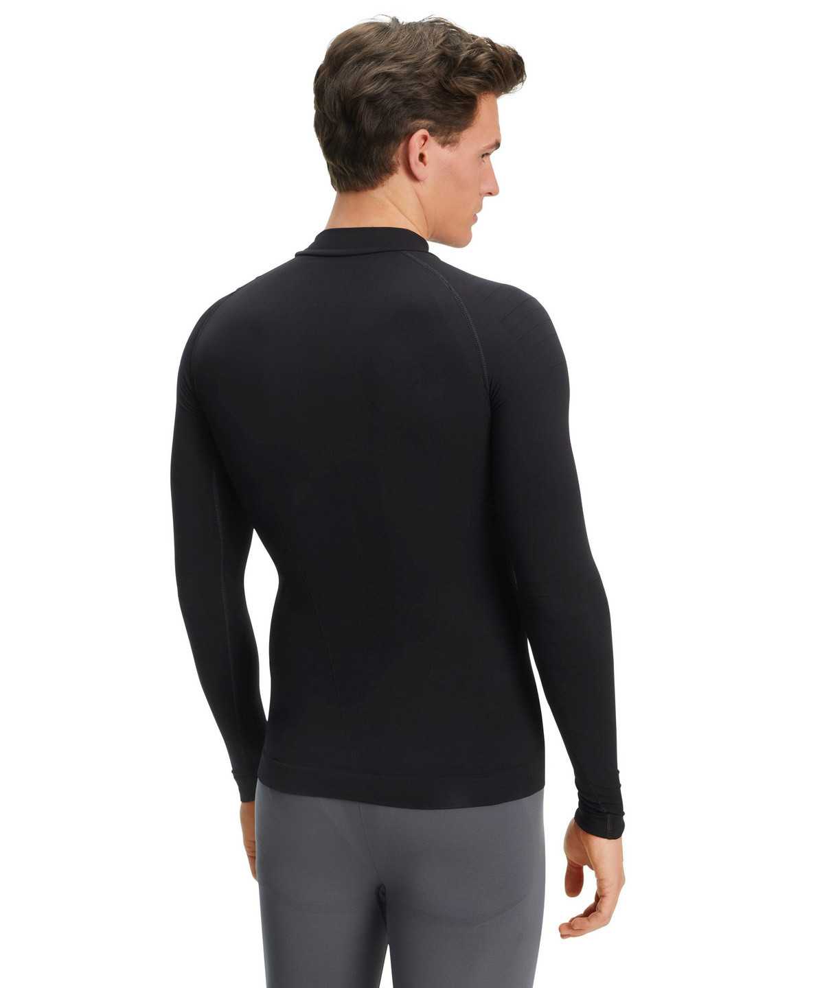 Falke Long sleeve shirt Warm Long Sleeve T-Shirts Heren Zwart | SFV-527694